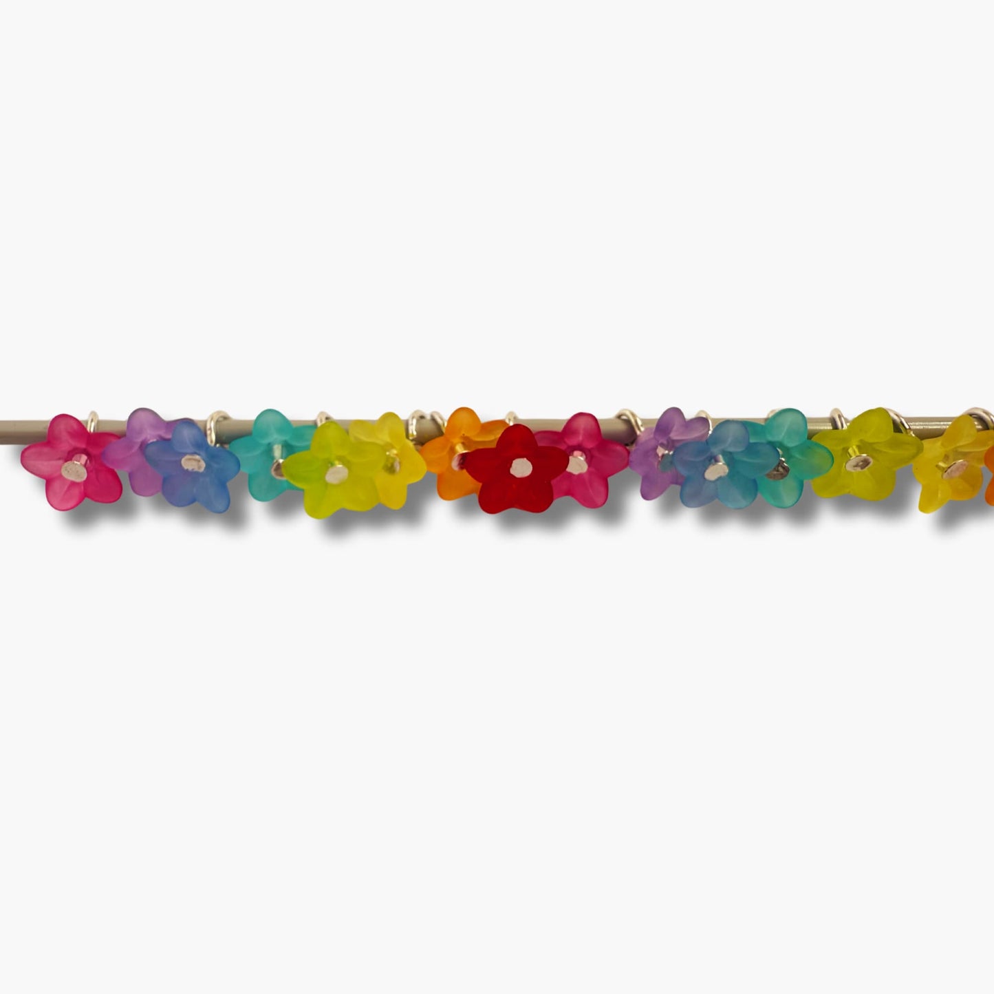 Stitch Markers for Sock & Lace Knitting , snag free - Teeny Flowers