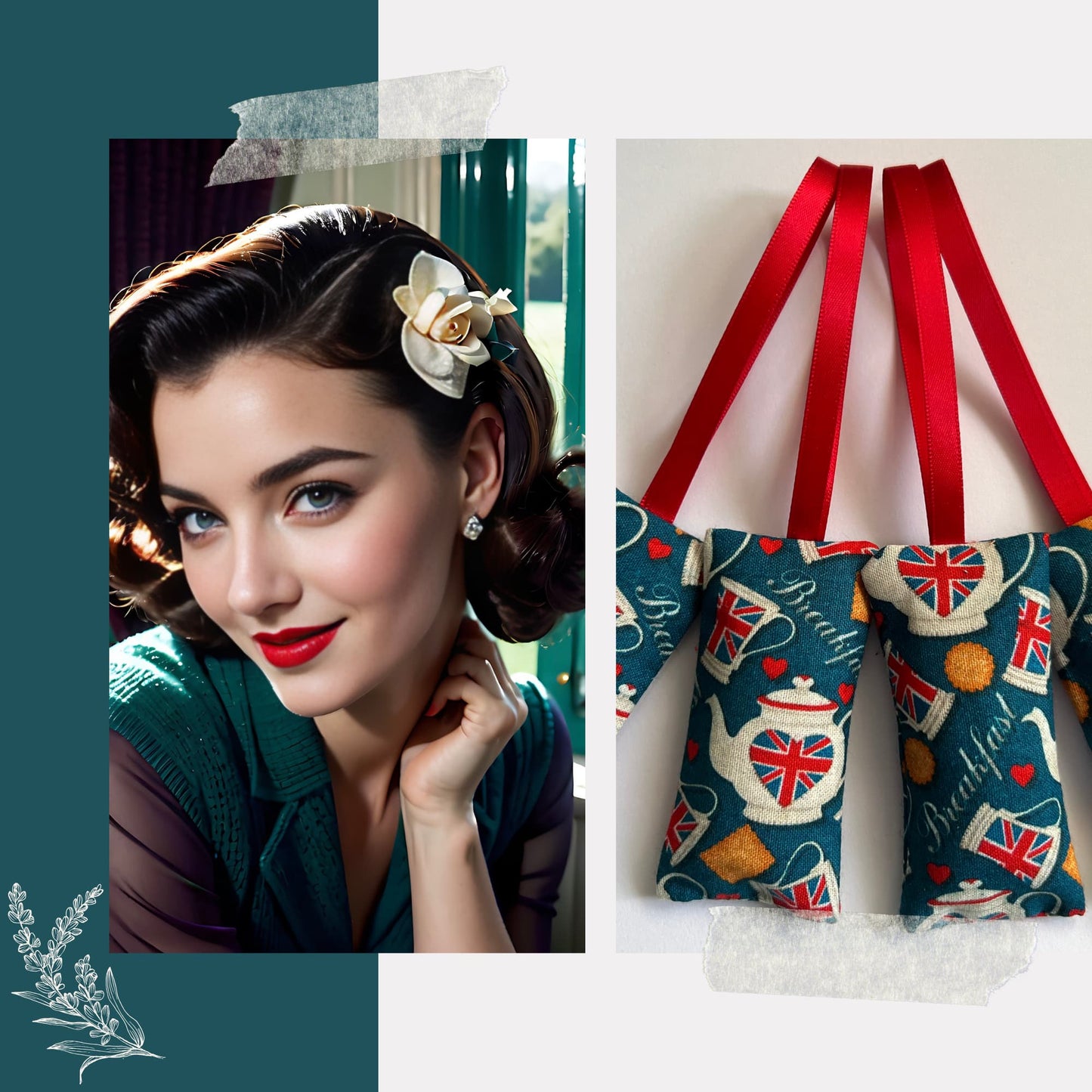 Lavender Bags , Vintage Britain - Time 4 Tea
