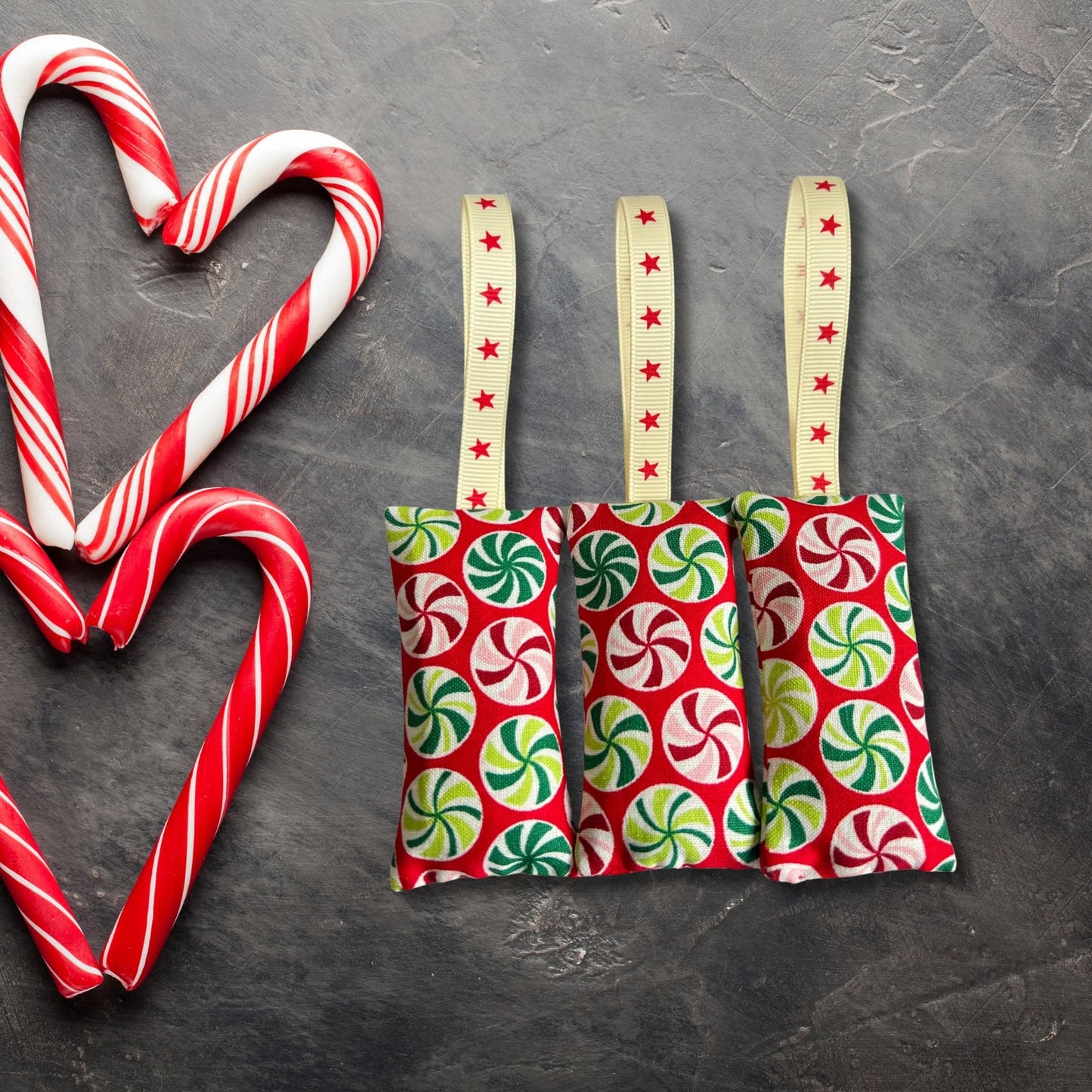 Christmas Scent sachets , lavender bags - Candy Cane