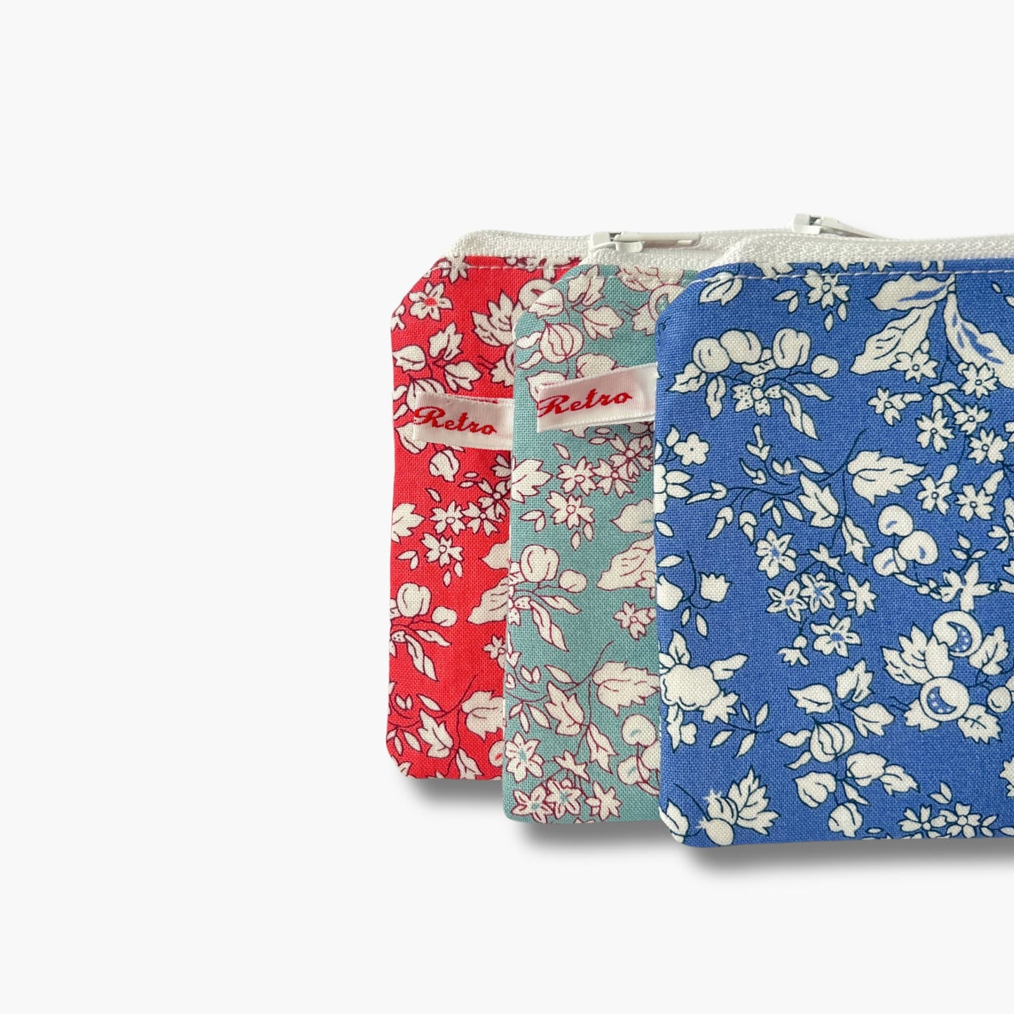 Liberty of London fabric purse -Fruit Silhouette
