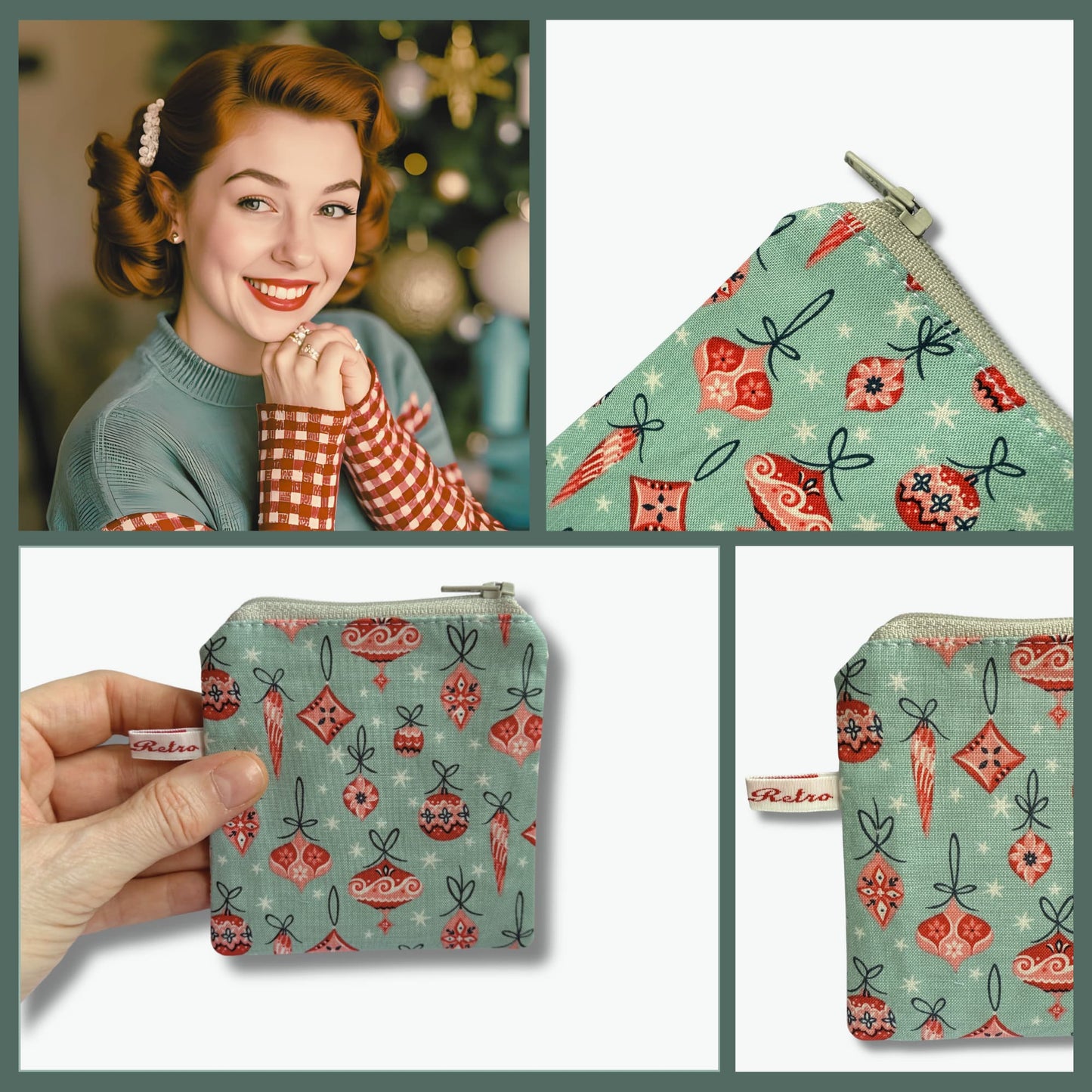 Liberty fabric knitting case Limited edition - Vintage christmas