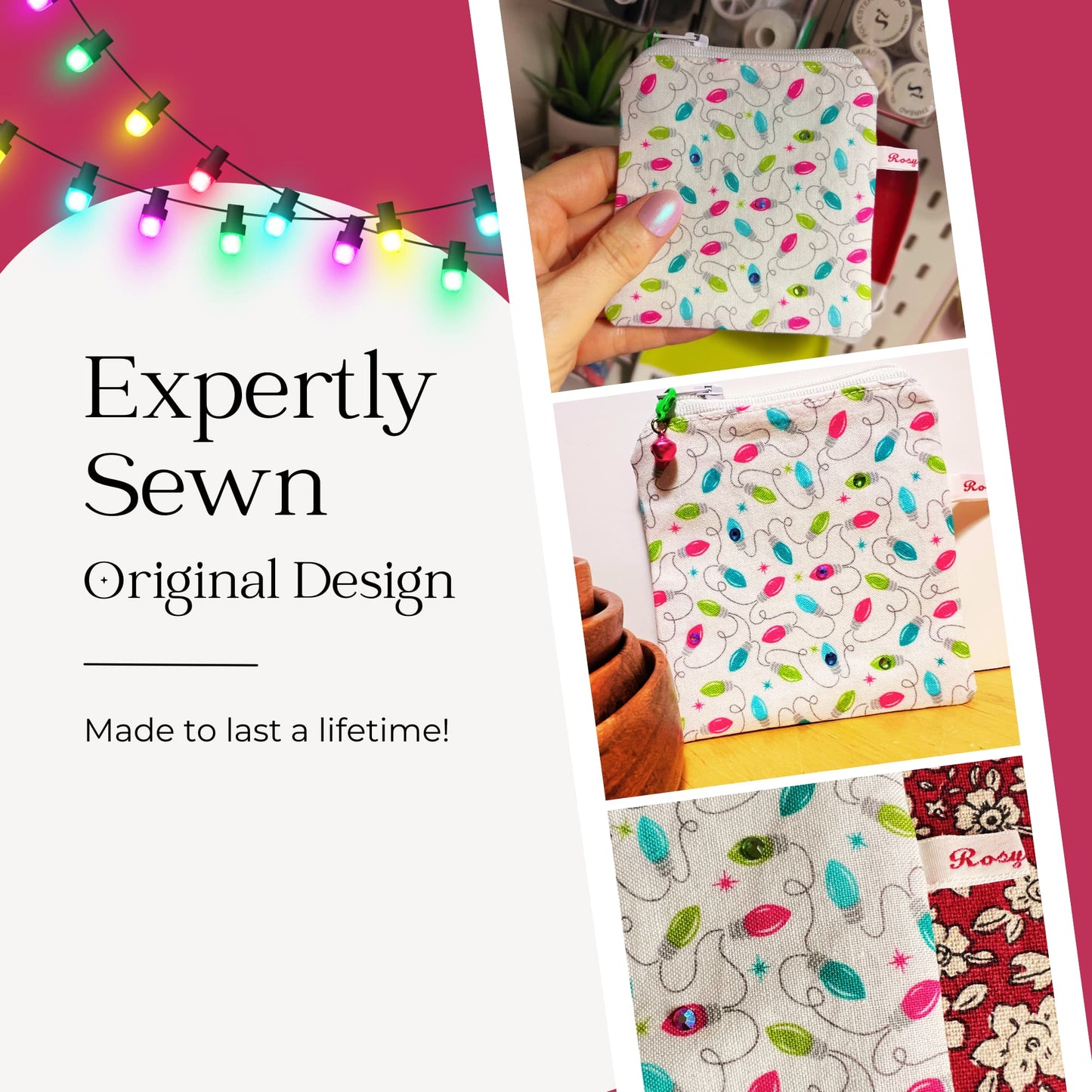 Christmas Knitting case Limited edition - Fairy Lights