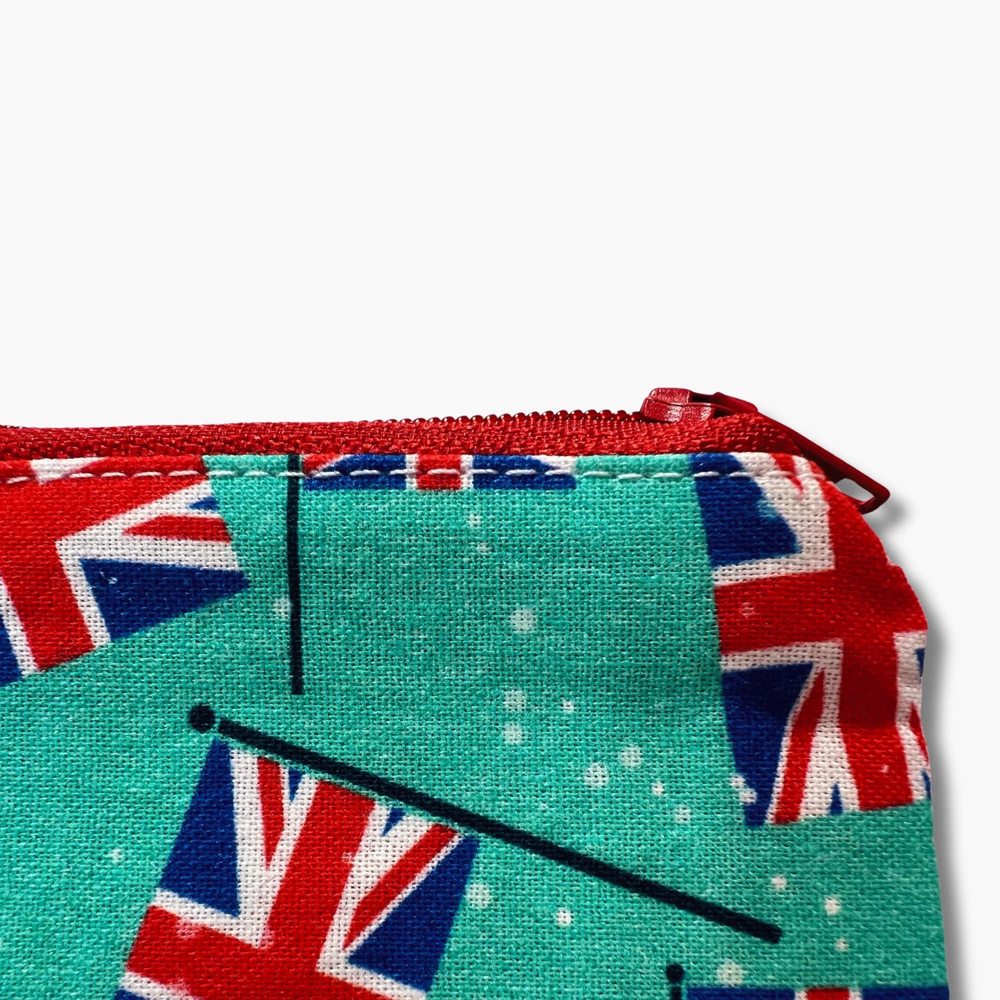 Vintage British Flag Print Knitting Case - Zipped Storage for Knitters' Tools & Markers