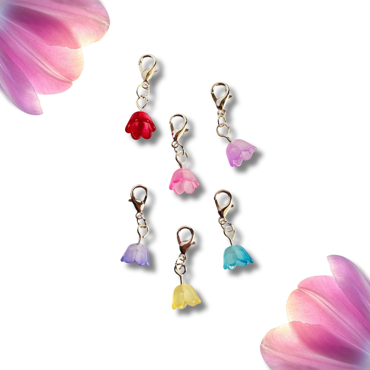 Crochet Stitch Markers - Jelly Flowers