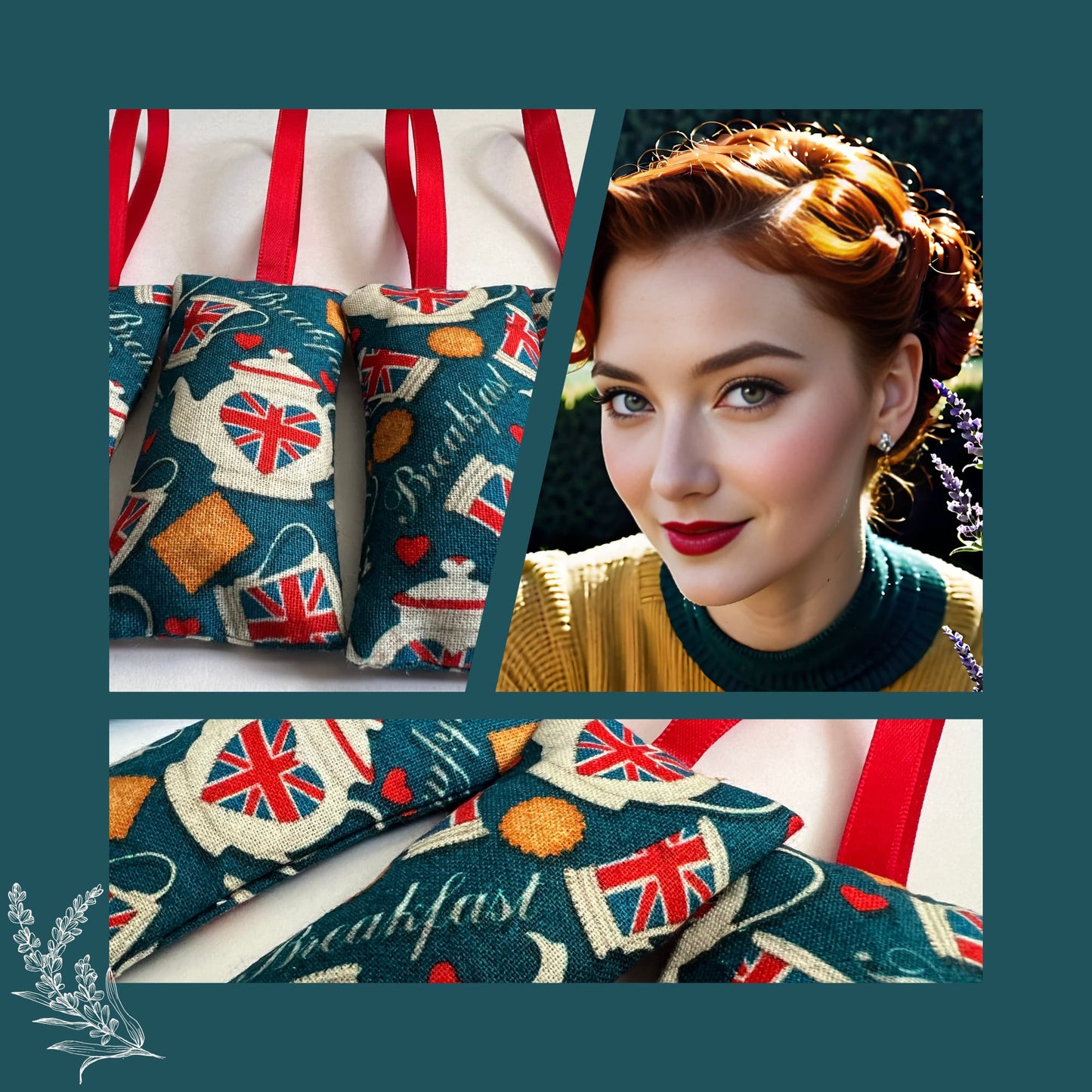 Lavender Bags , Vintage Britain - Time 4 Tea