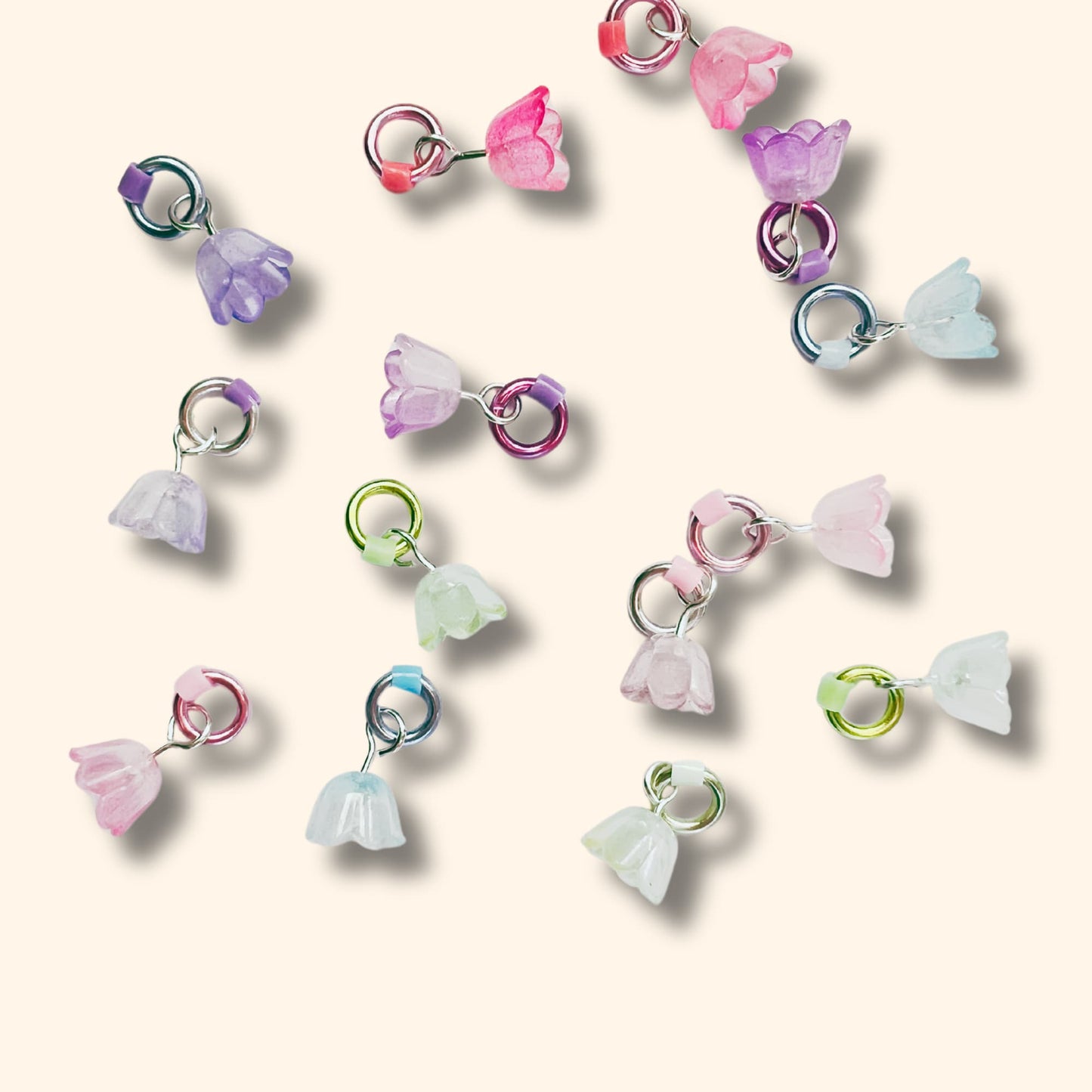 Flower Stitch Markers for Knitting - Spring Blooms