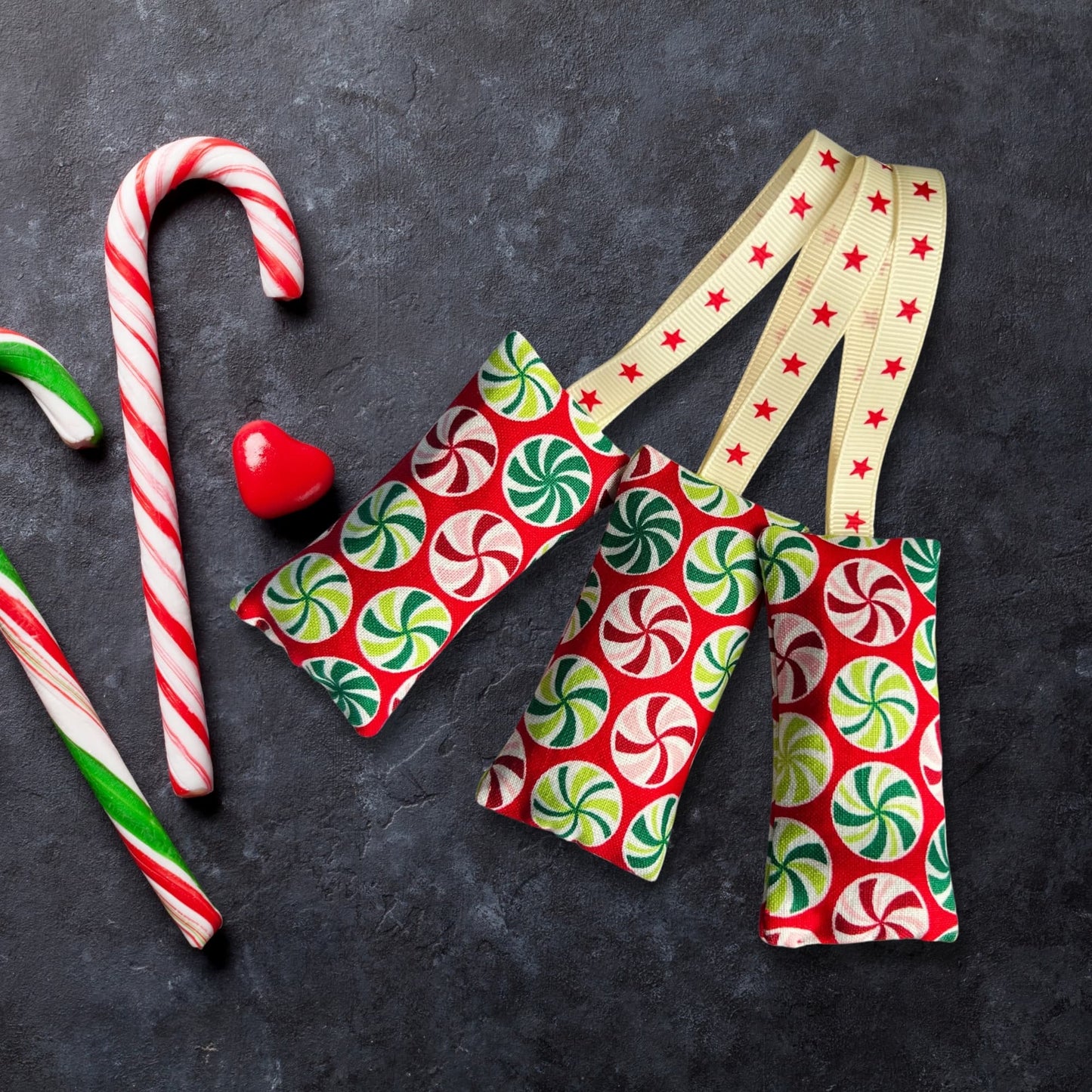 Christmas Scent sachets , lavender bags - Candy Cane