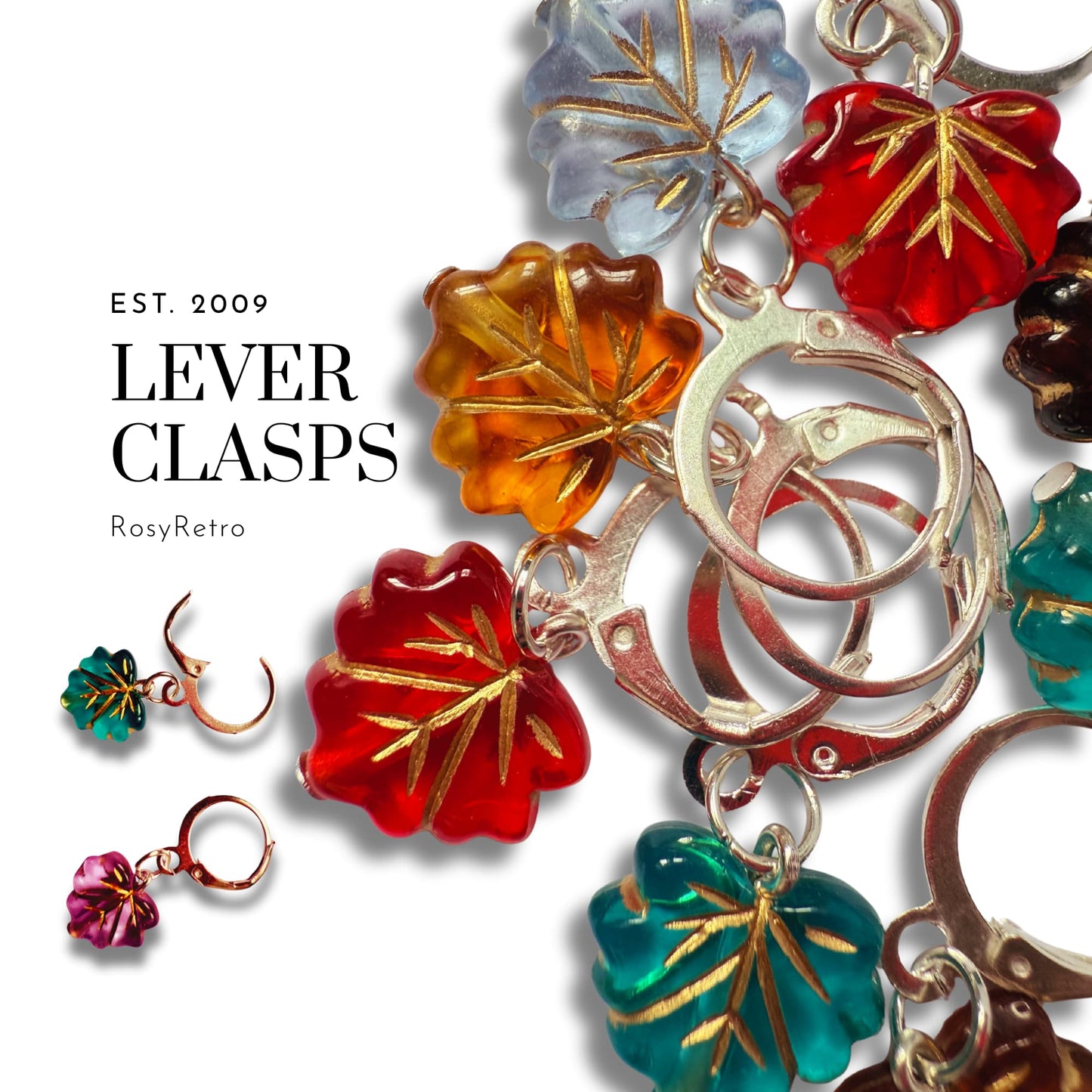 Leaf Stitch Markers - Autumn Knitting