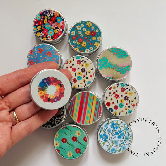 Knitting Stitch Marker Tin Set 40 Markers and tin - Spring Collection