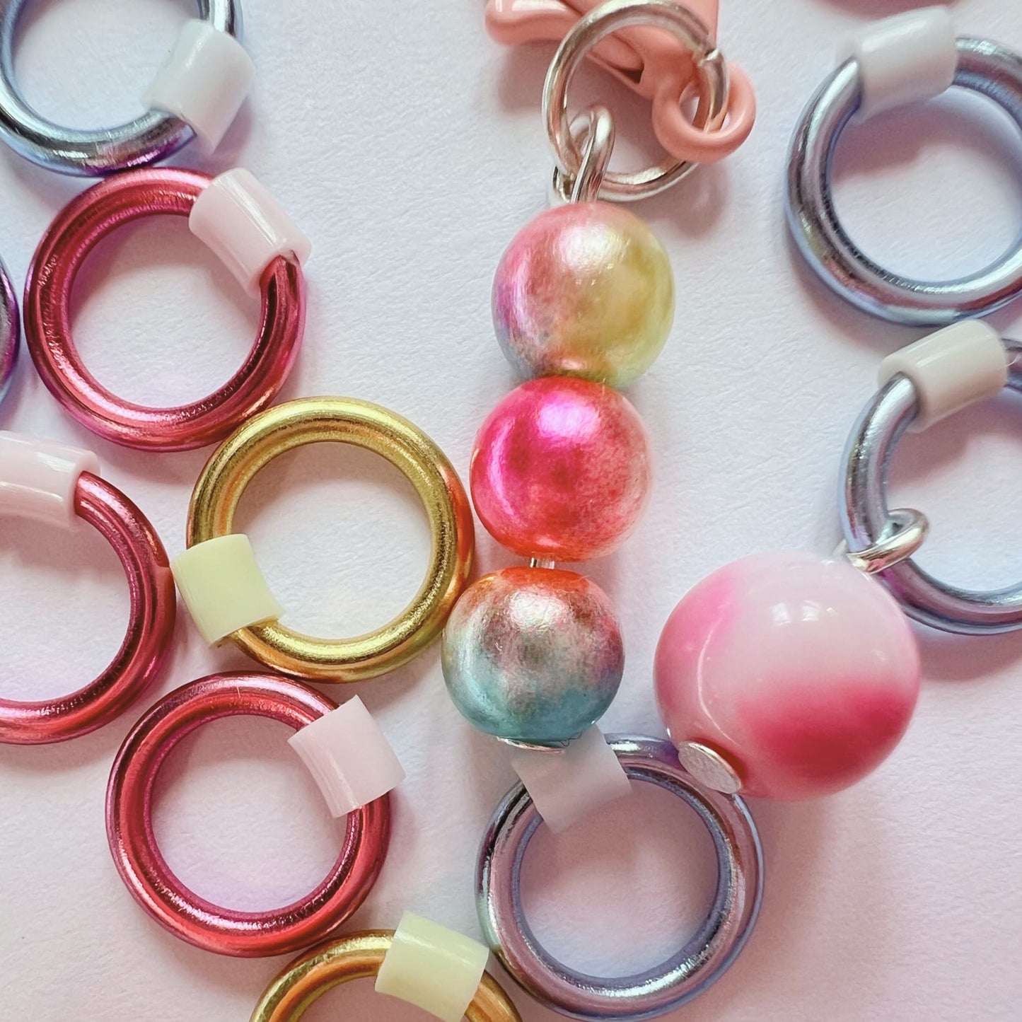 Pastel Ice Cream inspired Knitting Stitch Markers for Sock, Lace & Knitting - Snag Free in 3 Sizes