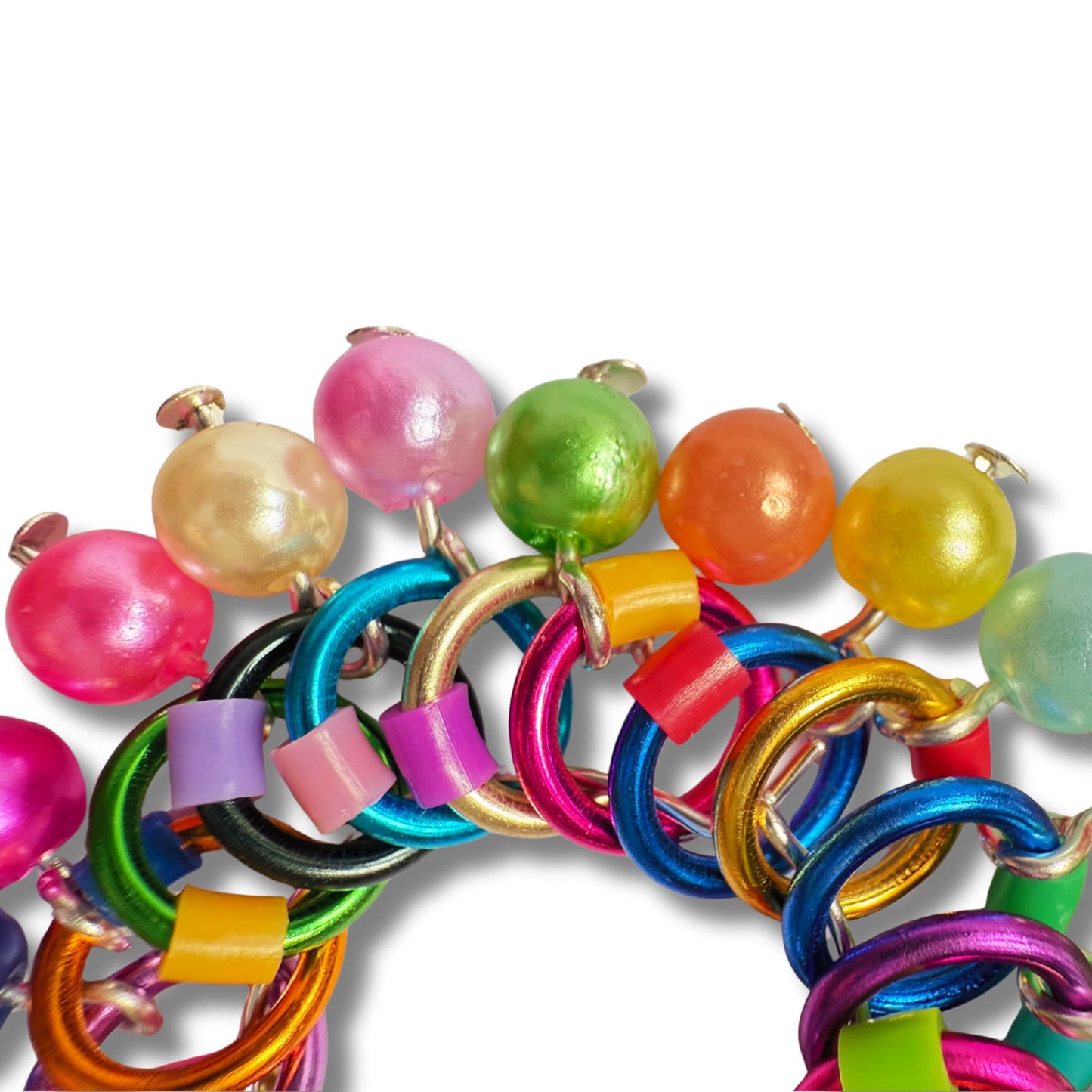 Rainbow stitch markers by RosyRetro - Circus pops
