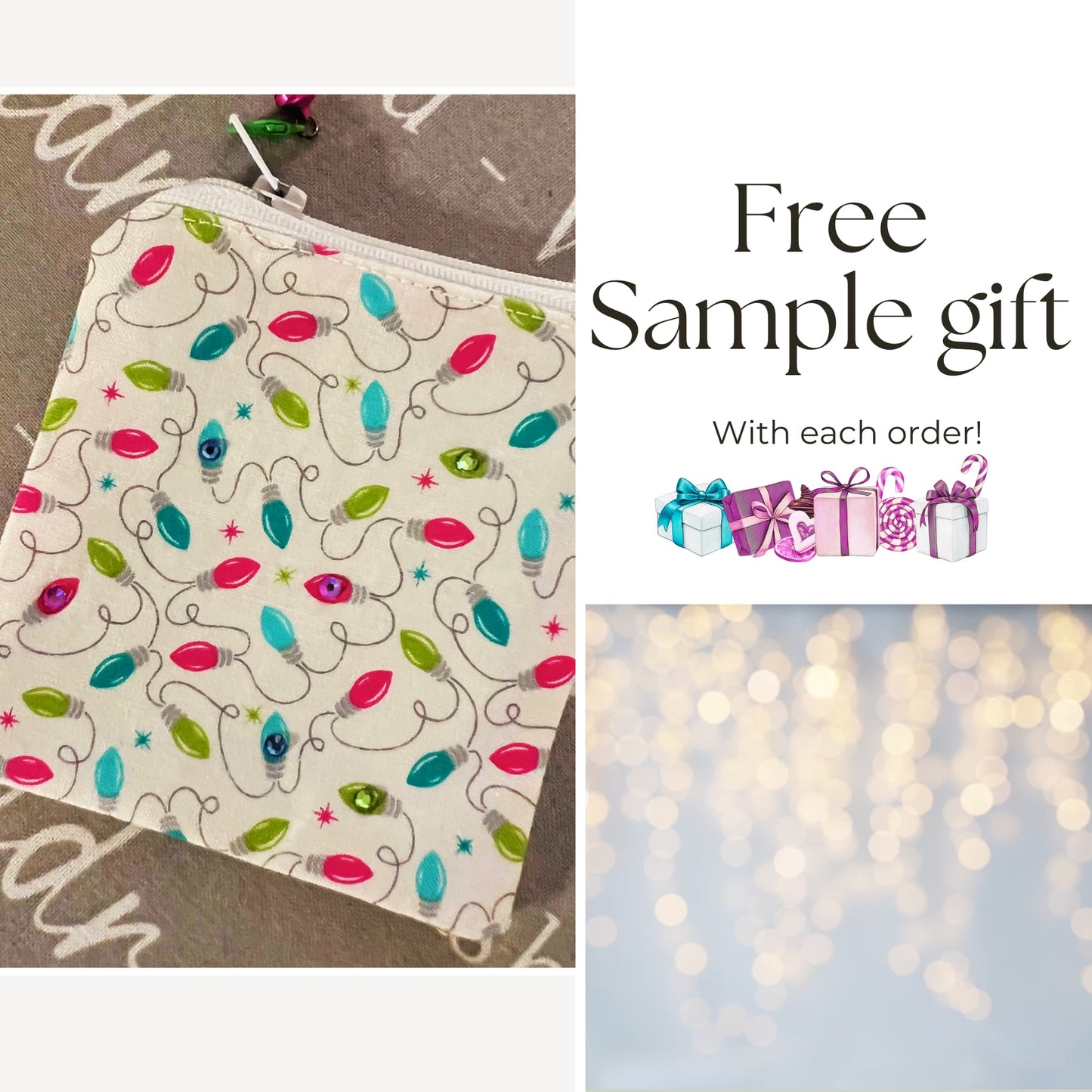 Christmas Knitting case Limited edition - Fairy Lights
