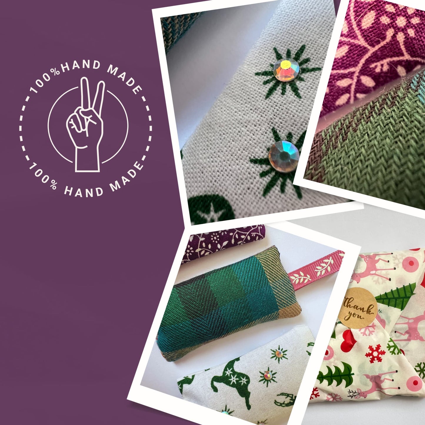 Christmas Scent sachet SET , lavender bags - Highland Fling