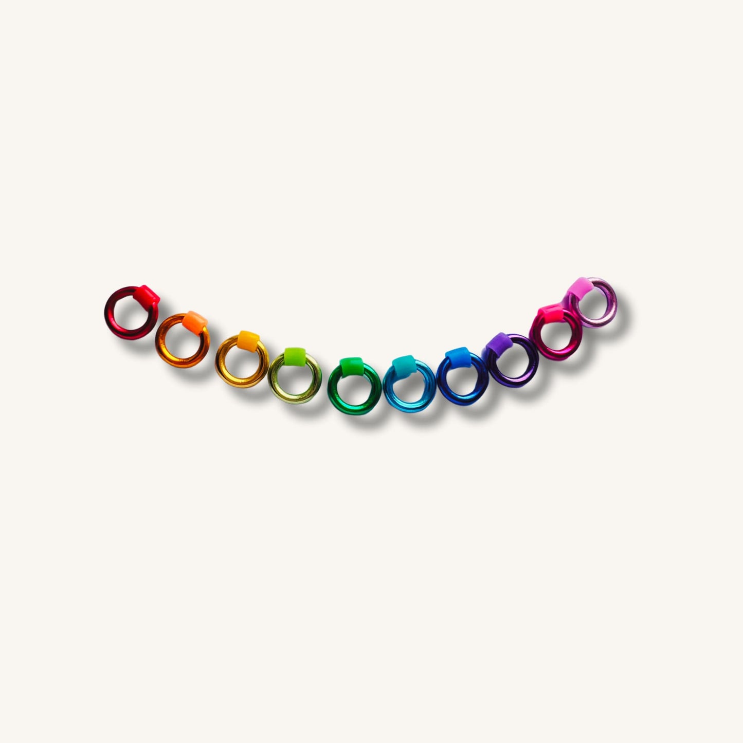 Rainbow Stitch Markers for Sock, Lace & Knitting - Snag Free in 4 Sizes