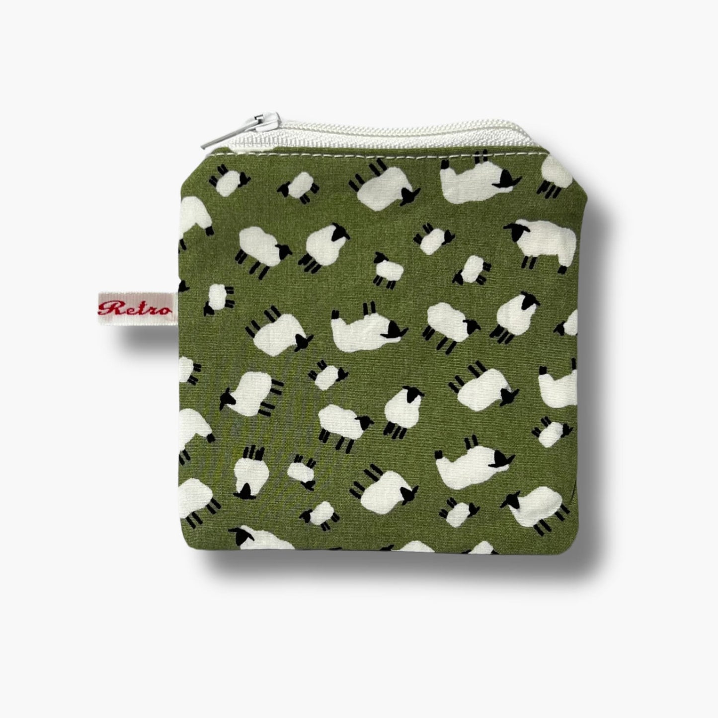 Sheep Print Mini Knitting Notions Case for Stitch Markers