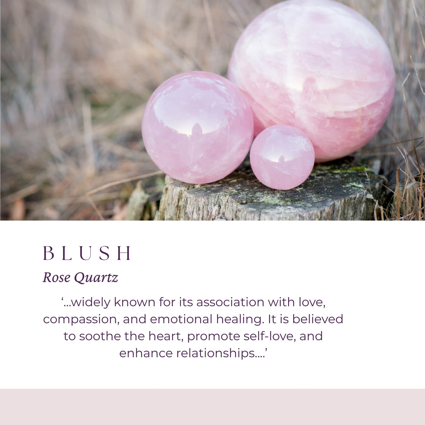 Rose Quartz Stitch Markers - Blush
