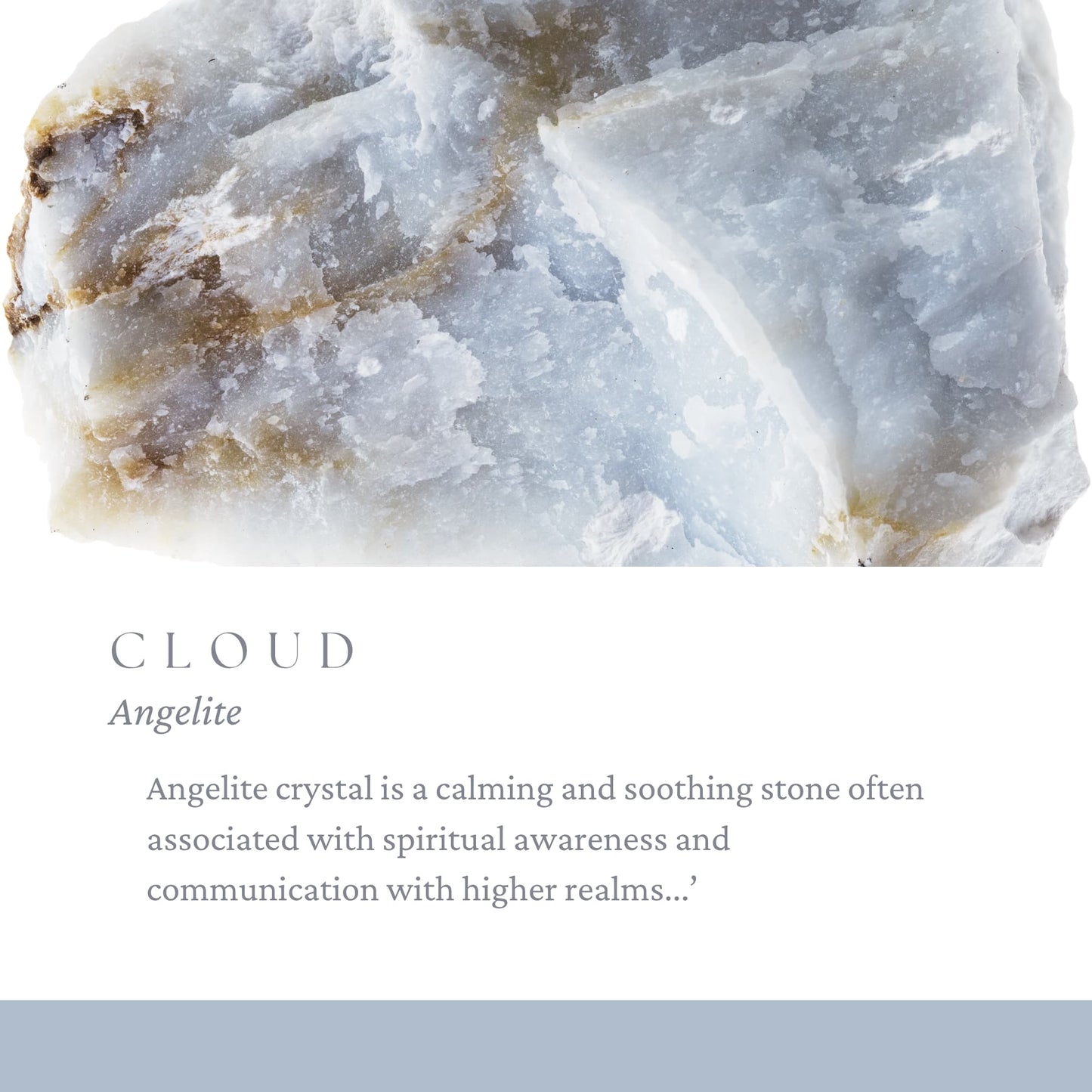 Angelite Stitch Markers - Cloud