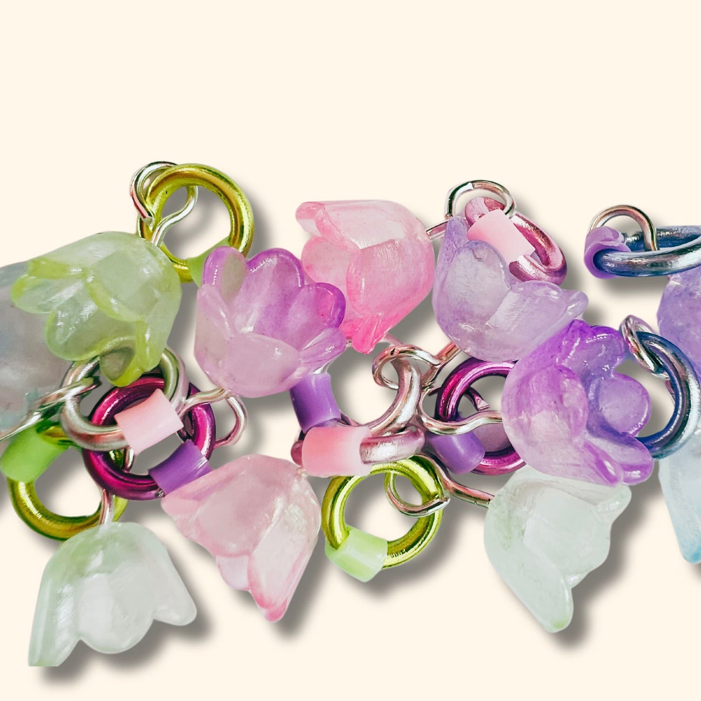 Flower Stitch Markers for Knitting - Spring Blooms