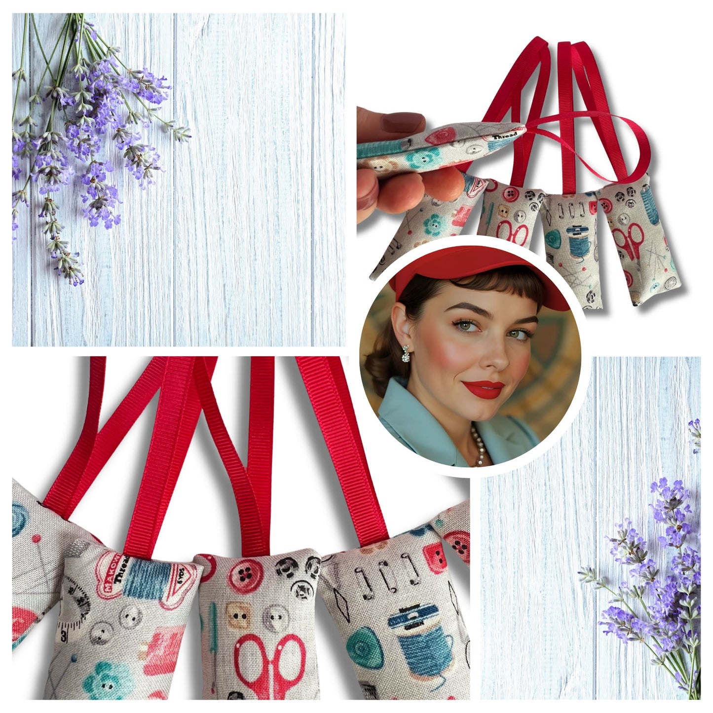 Lavender Bags with Loops -A Stitch in Time