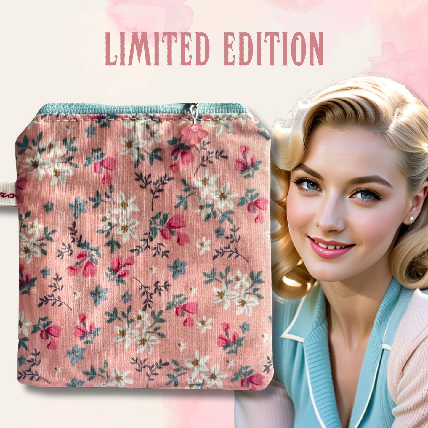 Floral Knitting Case for Notions - Sugar Flowers