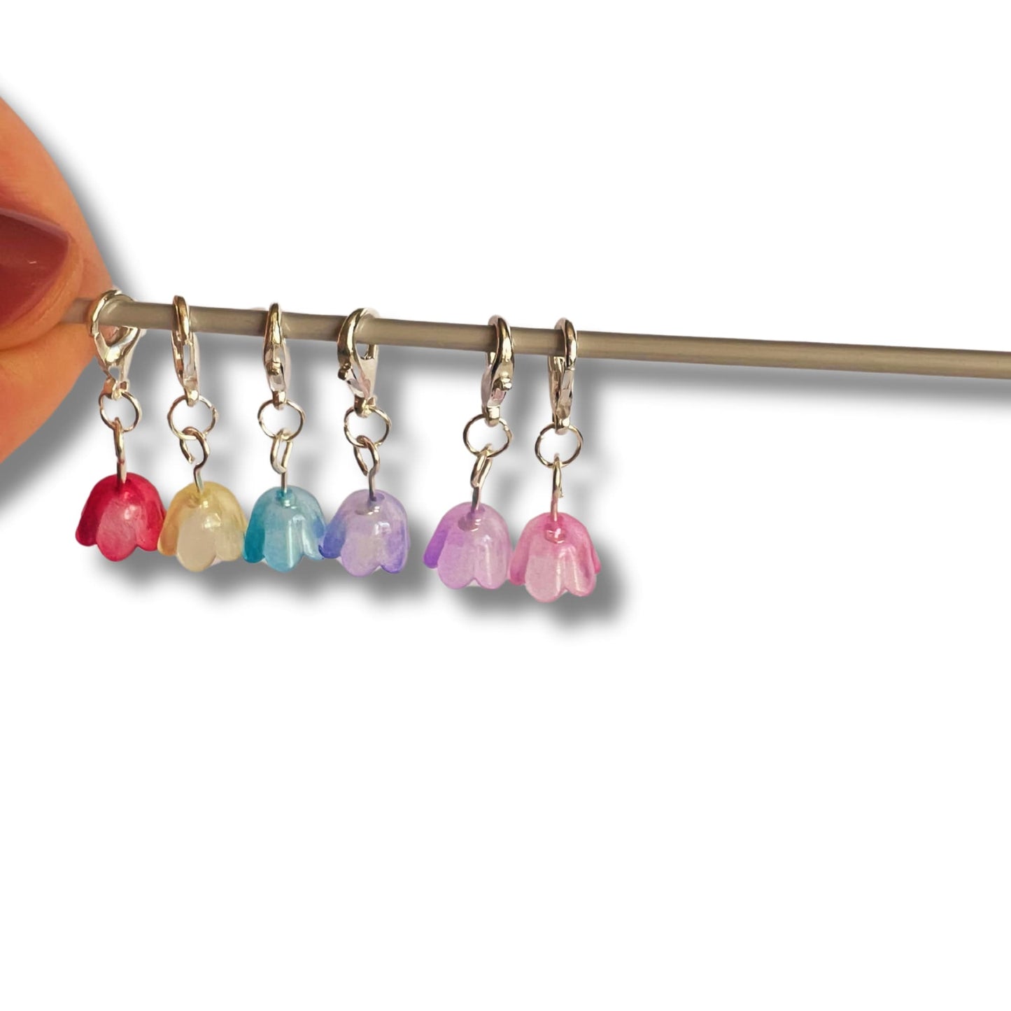 Crochet Stitch Markers - Jelly Flowers