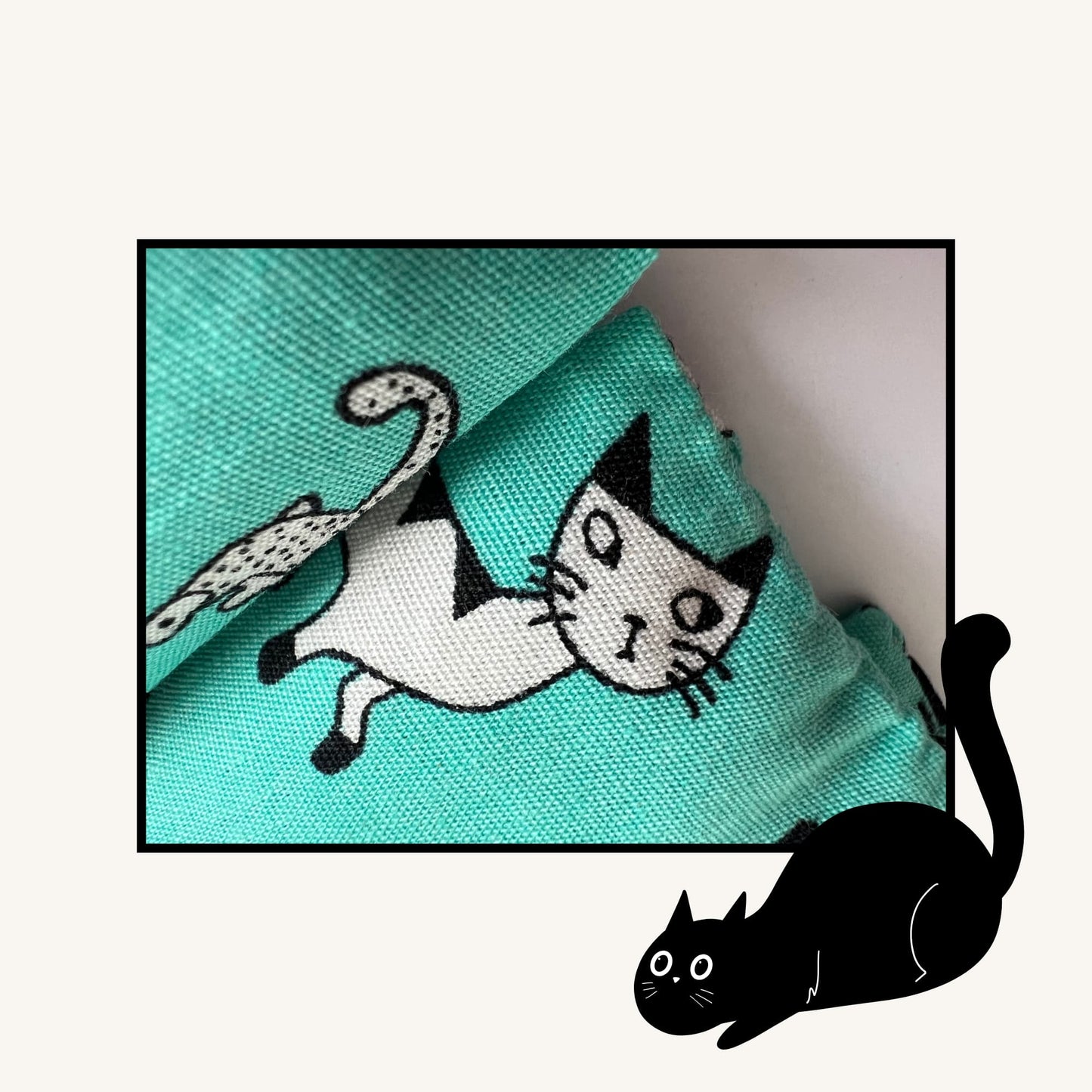 lavender scent sachets with hanging loops - Retro Cat