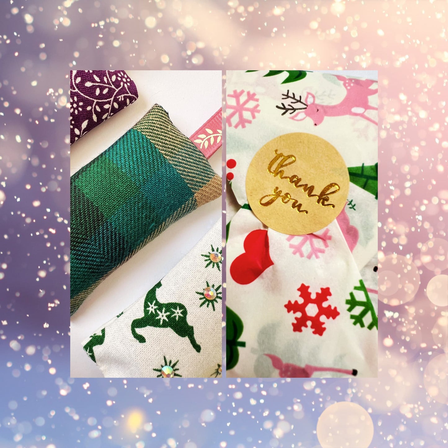 Christmas Scent sachet SET , lavender bags - Highland Fling