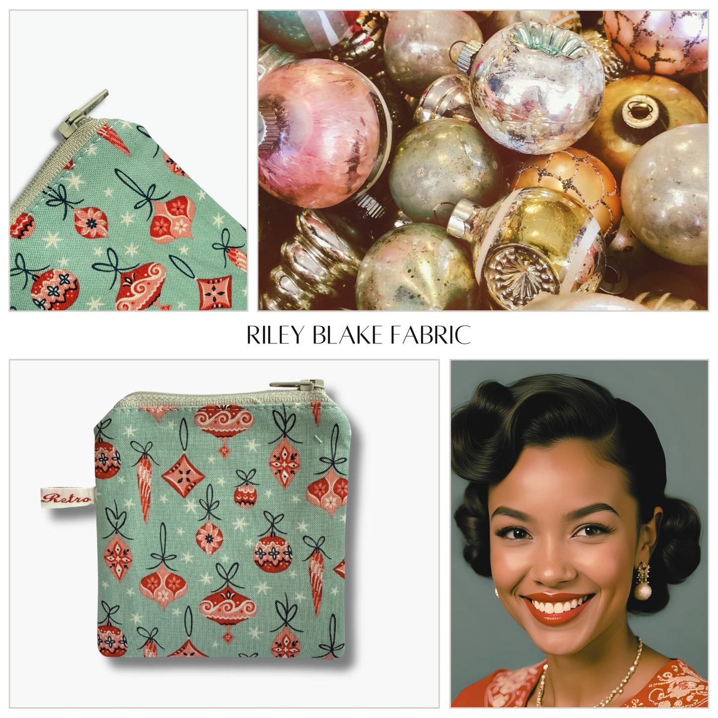Liberty fabric knitting case Limited edition - Vintage christmas