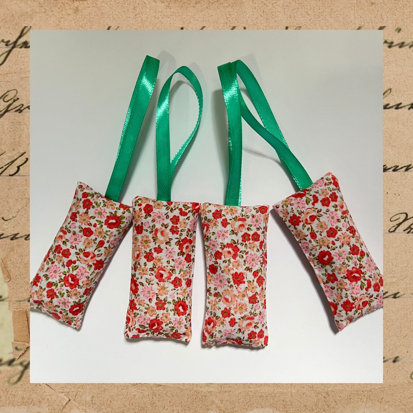 Scented Lavender Sachets , Ditsy Floral Fabric - Summer Picnic