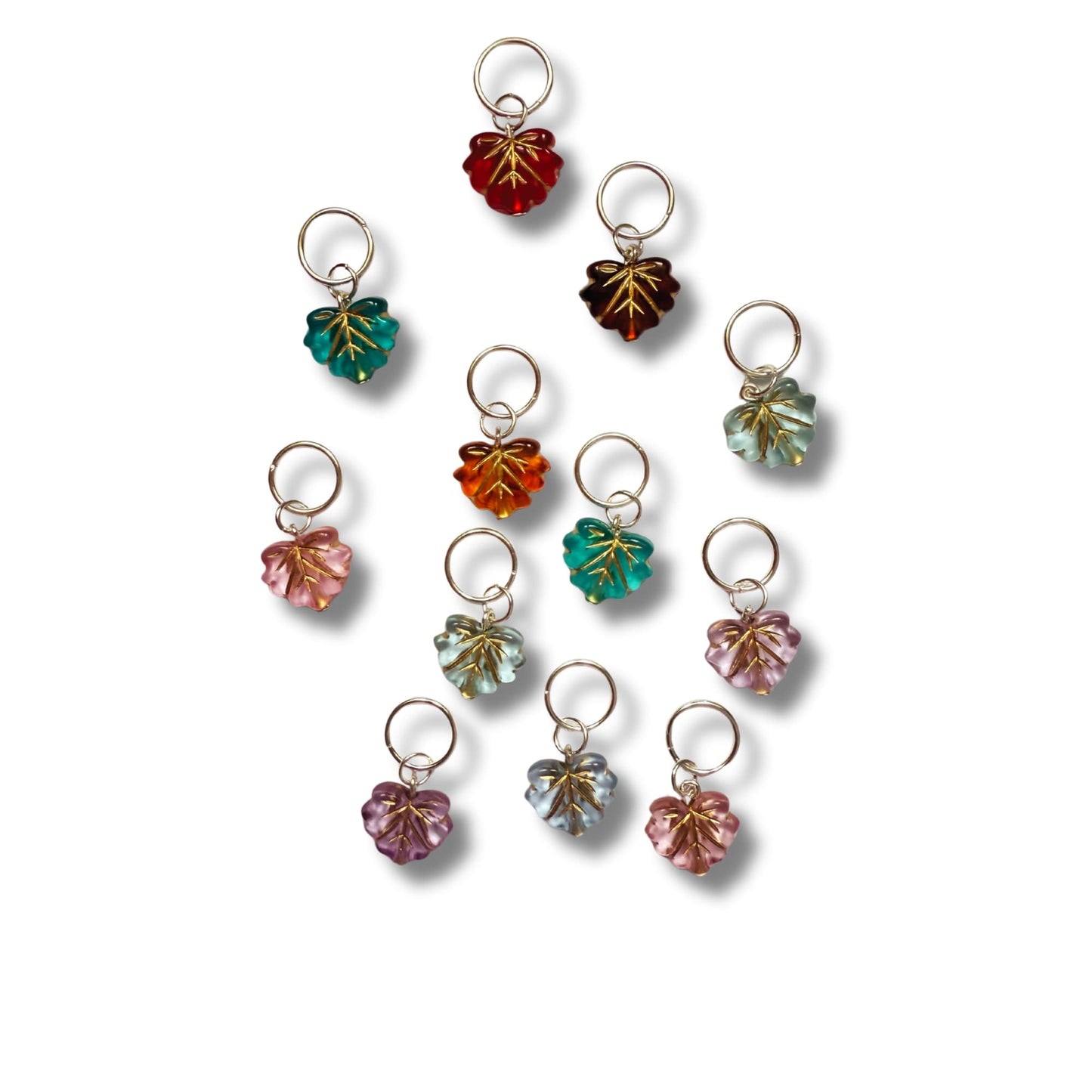 Leaf Stitch Markers - Autumn Knitting