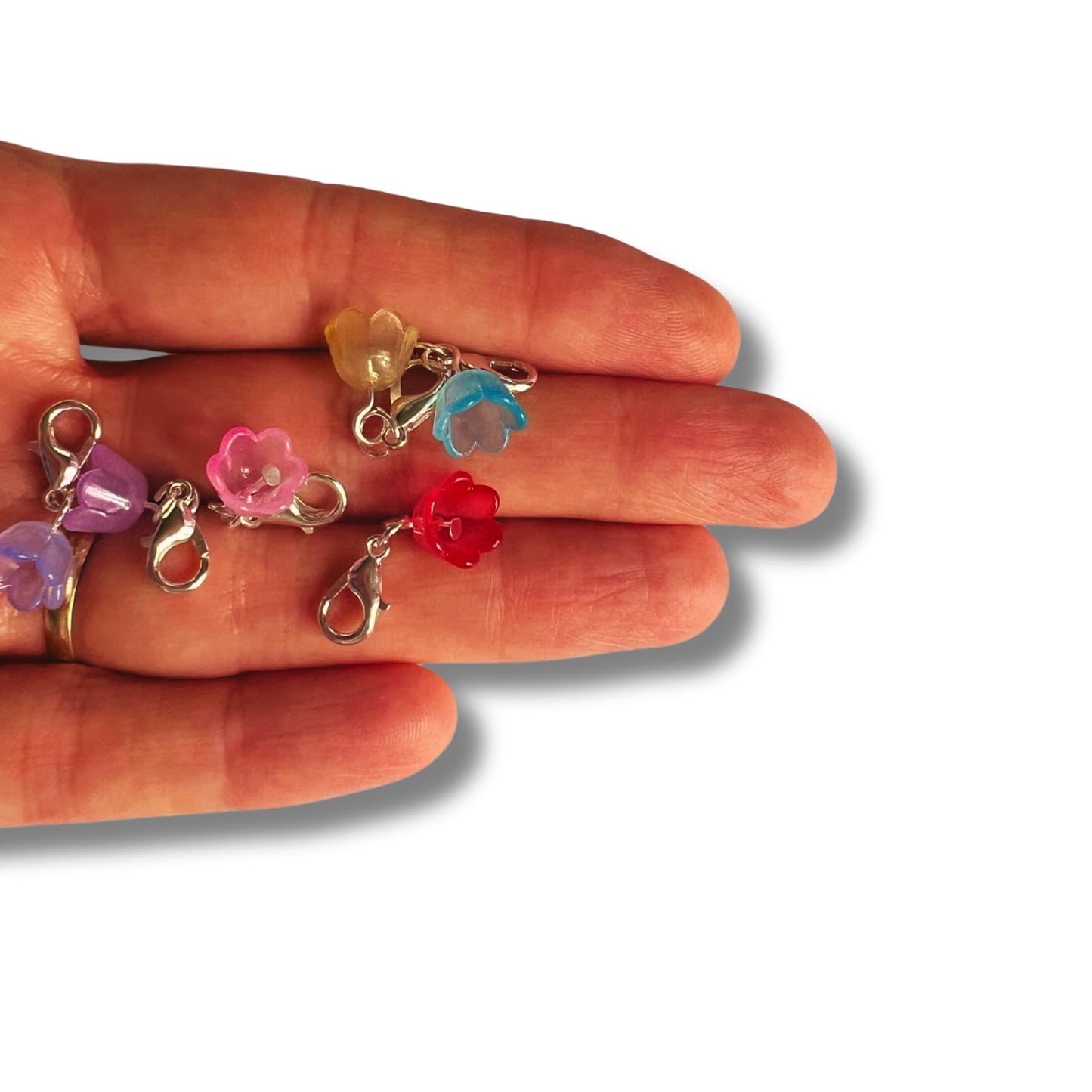 Crochet Stitch Markers - Jelly Flowers