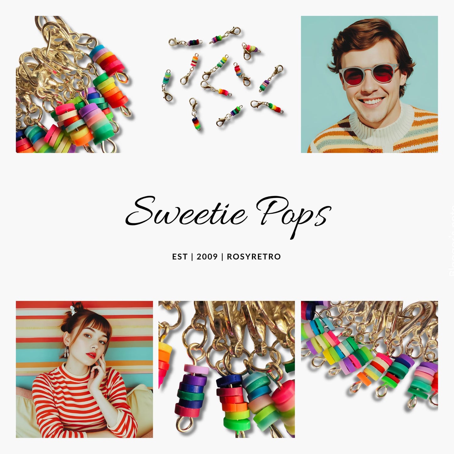 Crochet Stitch Markers - Sweetie Pops