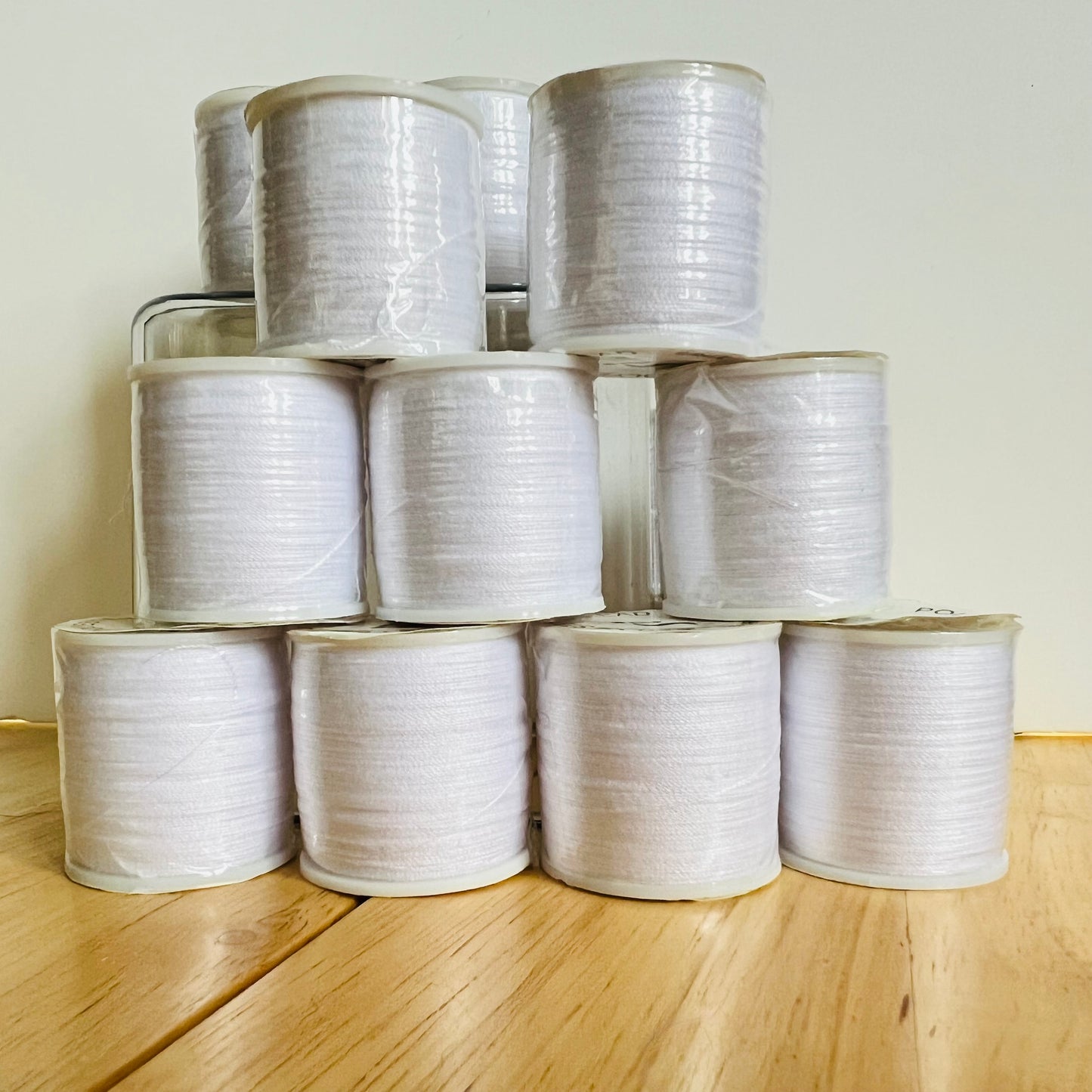 White Polyester Sewing Thread - 100 Yard Spools