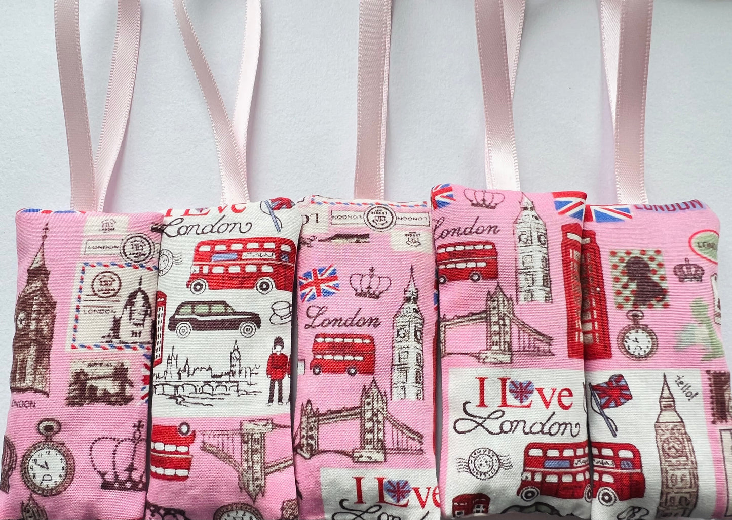 Aromatic Lavender Sachets in Pink London print - Sugar London