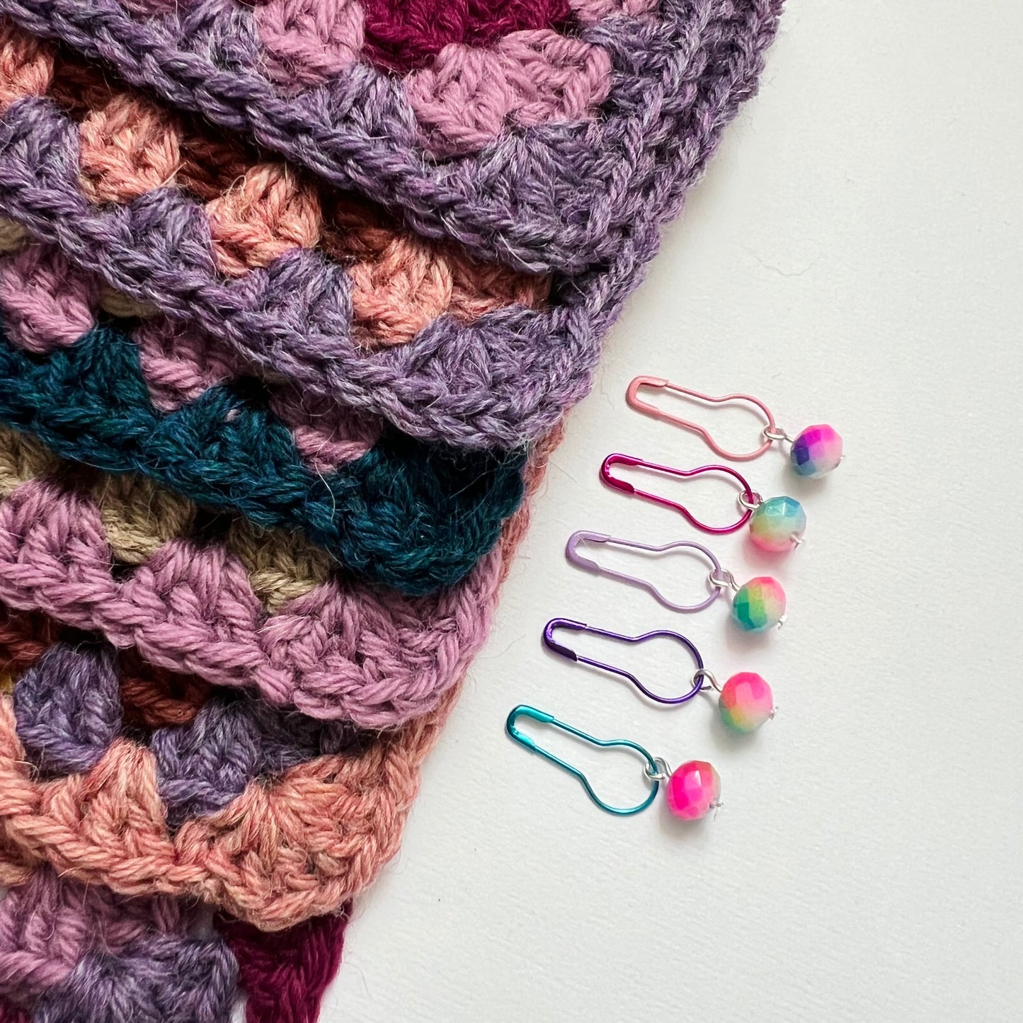 Crochet Stitch Markers - Sugar Frosting