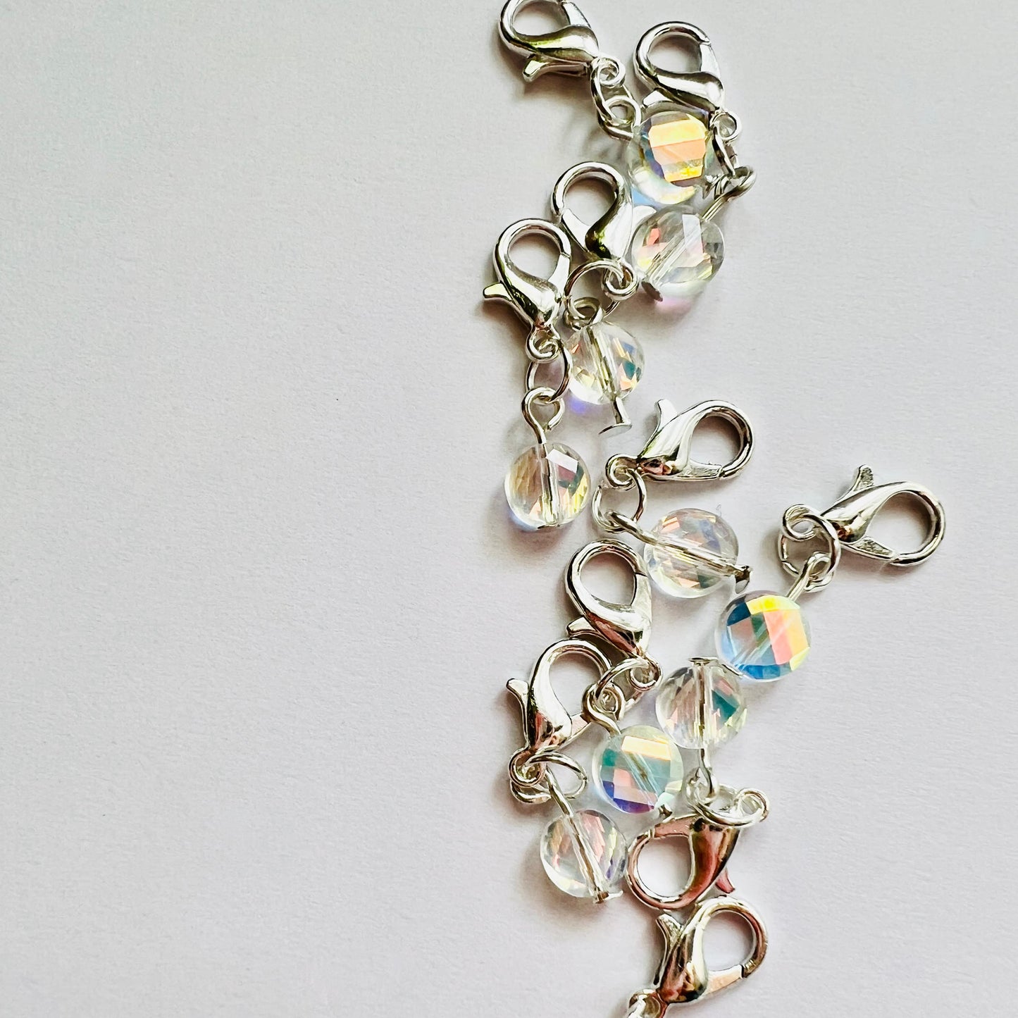 Crochet Stitch Markers - Crystal tears