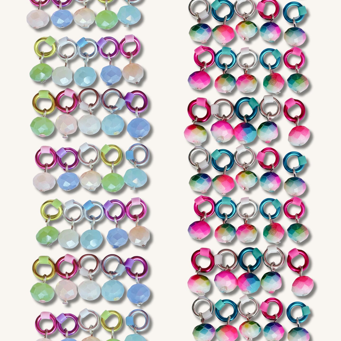 Stitch Markers for Snag Free Knitting, Pastel & Neon - Iced Macarons or Frosted Sprinkles