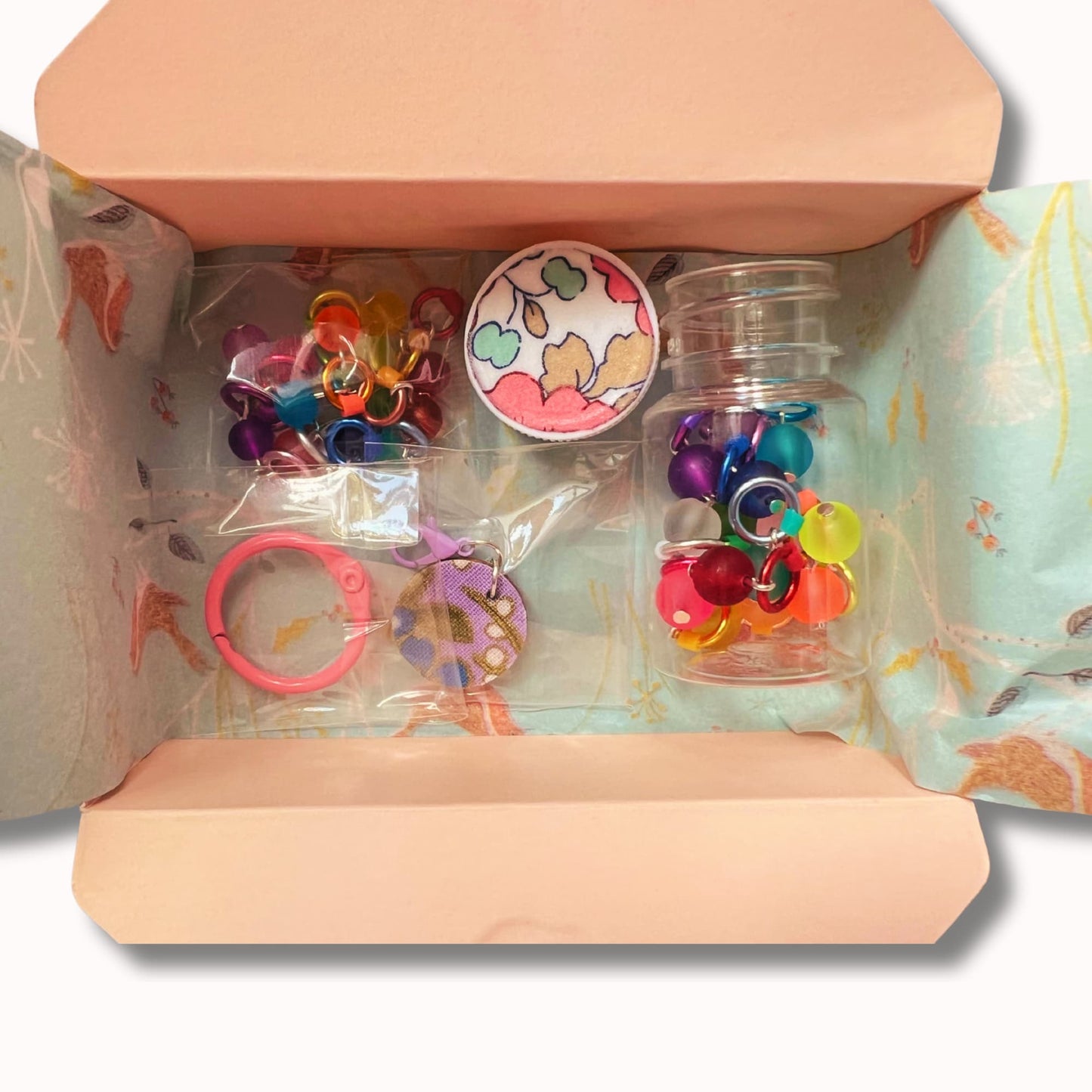 Knitting Set with Stitch Markers - Sweet Shop Jar