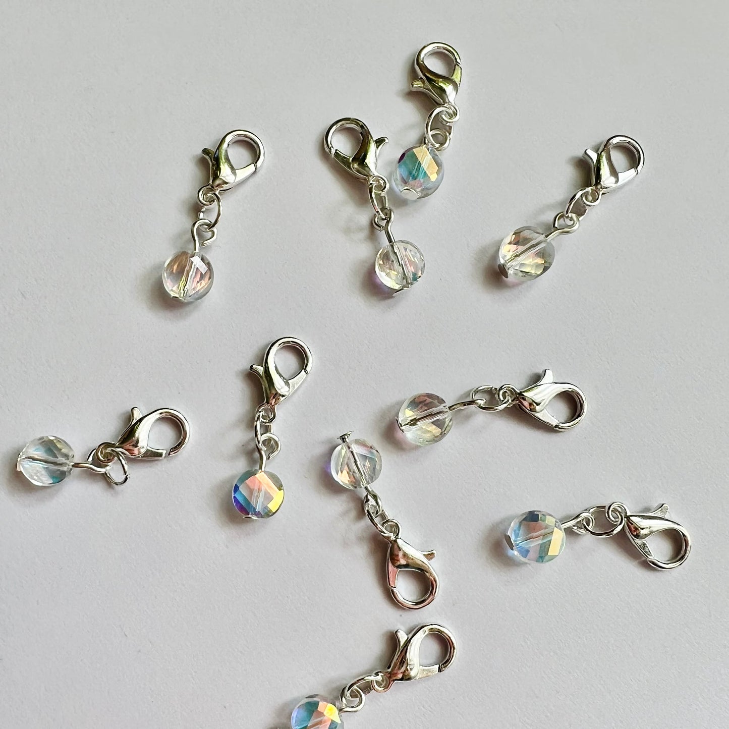 Crochet Stitch Markers - Crystal tears