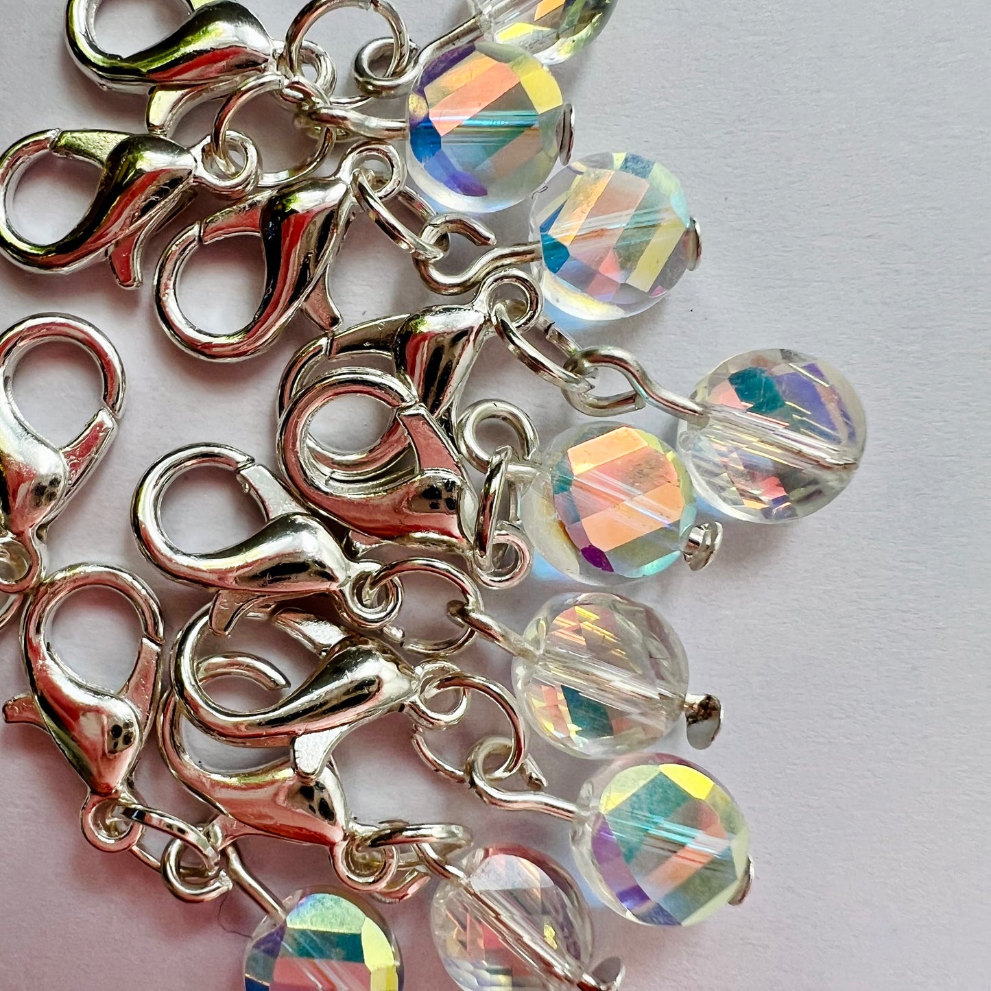 Crochet Stitch Markers - Crystal tears