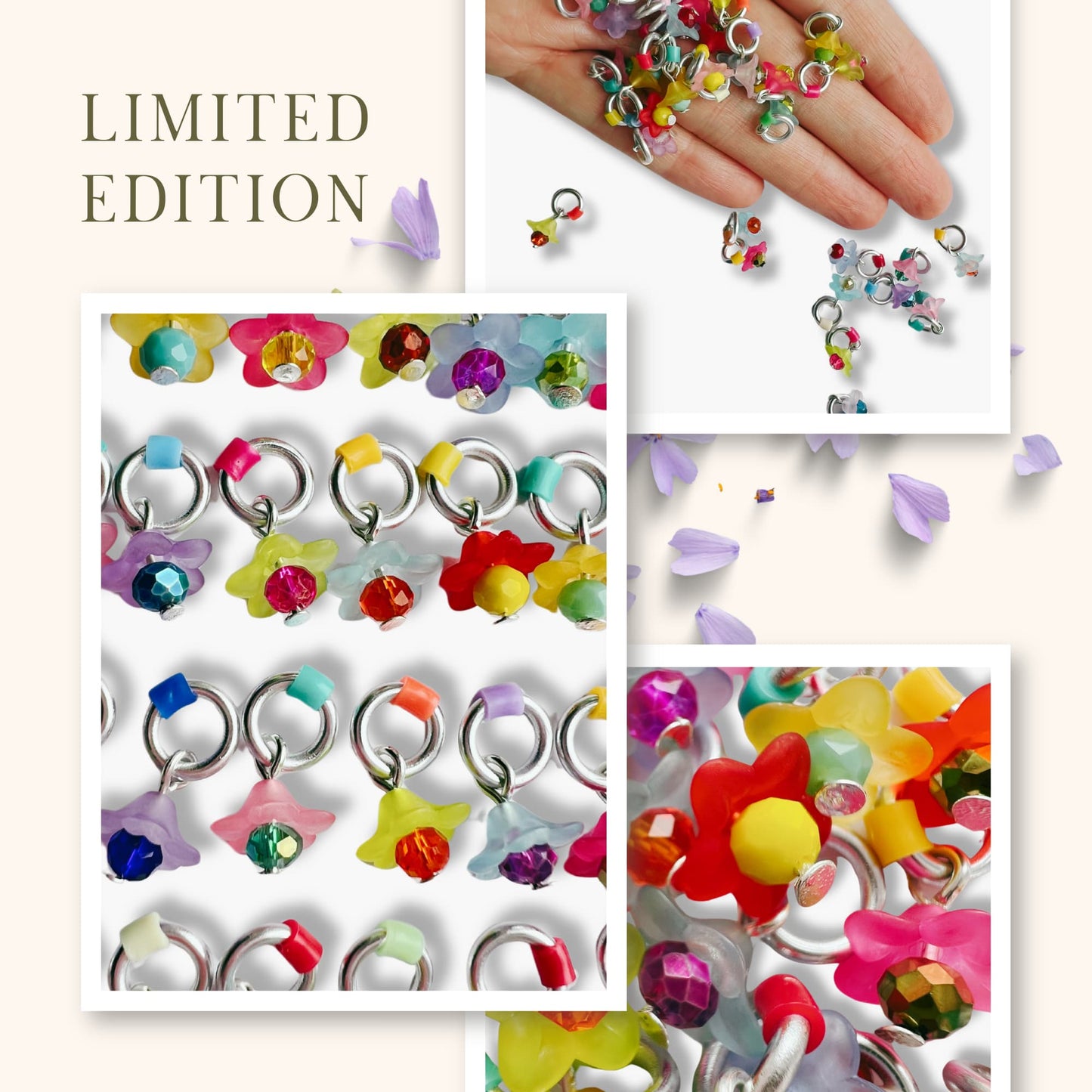 Flower Stitch Markers for Knitting - Fairy Flowers