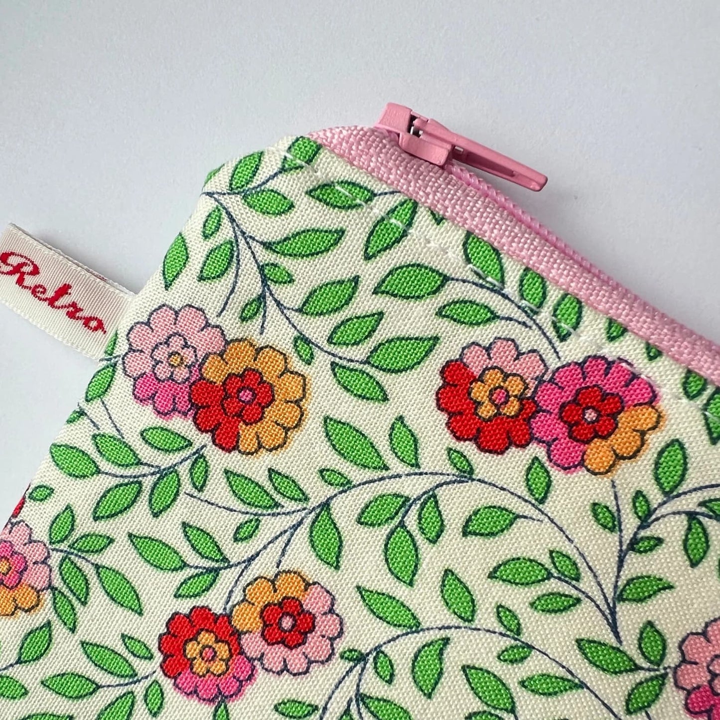 Liberty Fabric Storage pouch for Knitting - Trailing Marigold