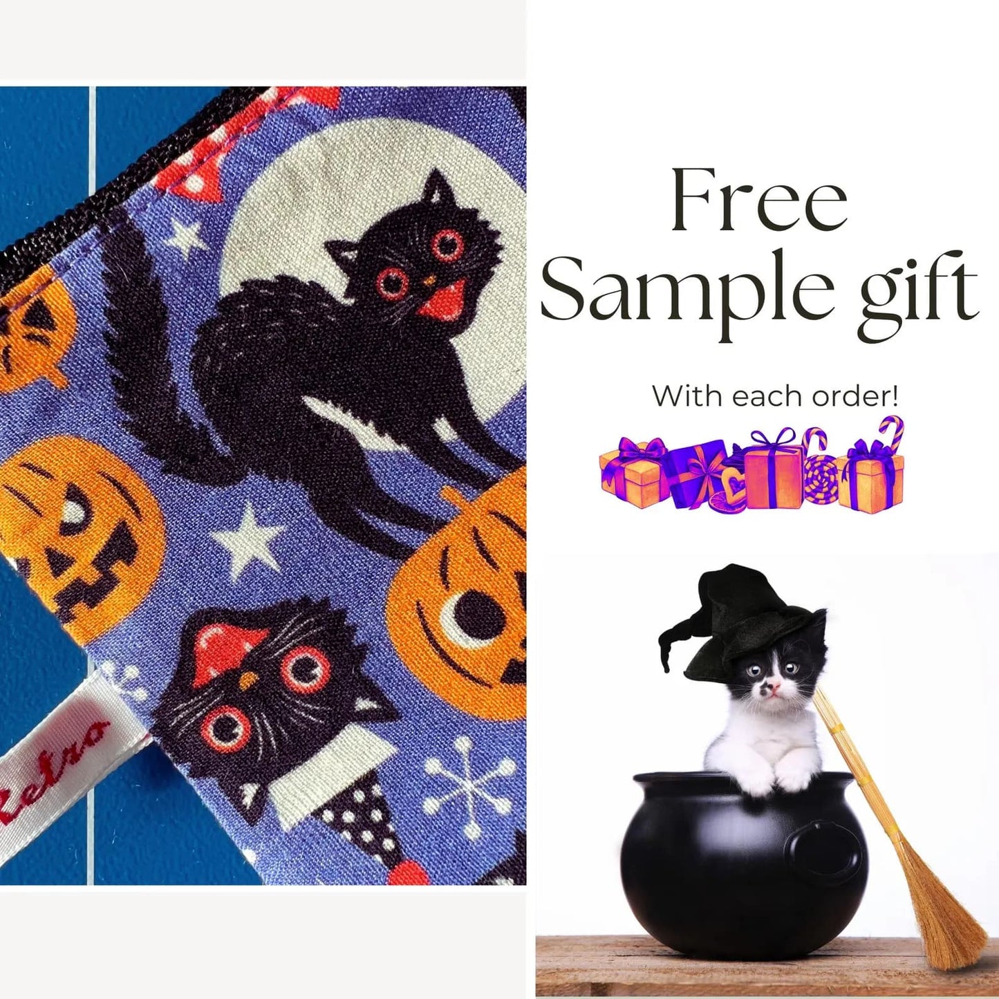 Halloween Notions Case - Pumpkins and Cats