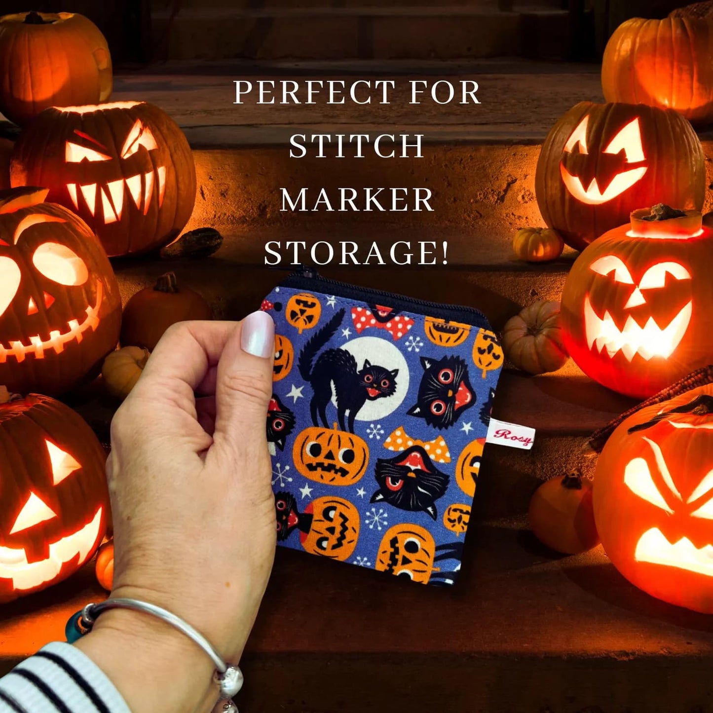 Halloween Notions Case - Pumpkins and Cats