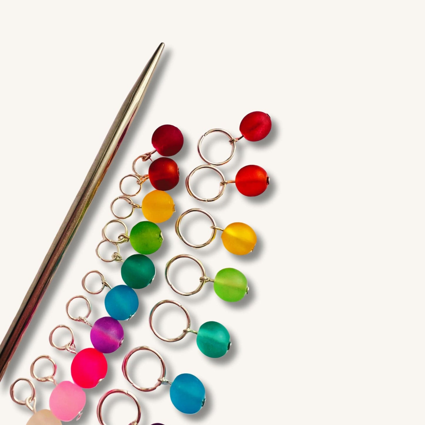 Rainbow Stitch markers for Knitting - Frosted Bon Bons