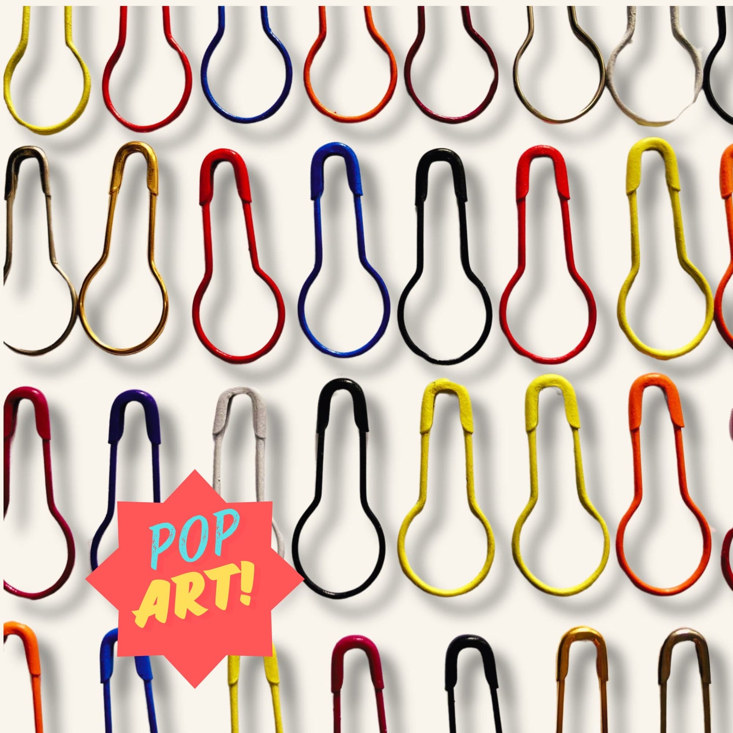 Crochet Stitch Markers - Pop Art