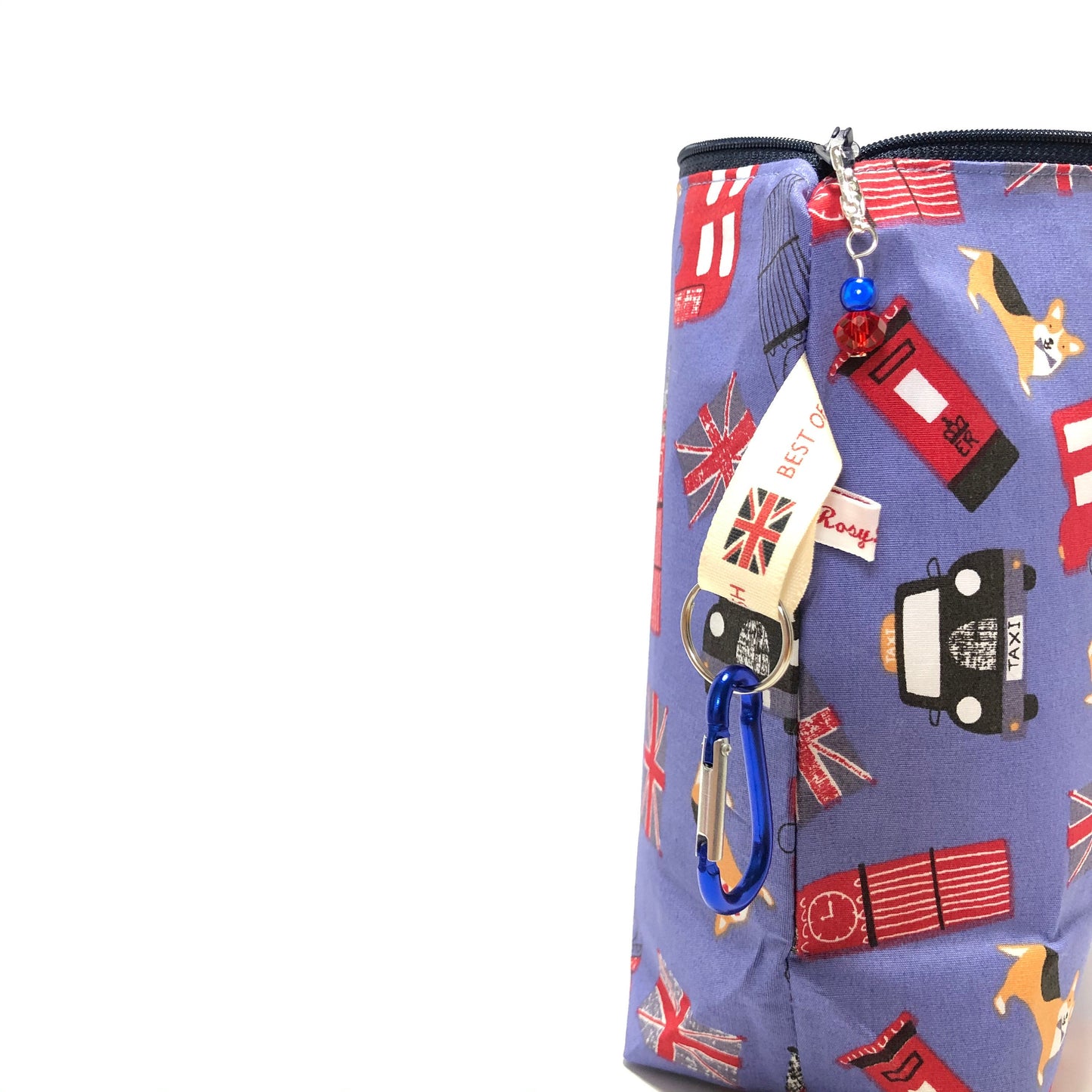 Knitting project bags in cotton Corgi london print - Assorted Sizes