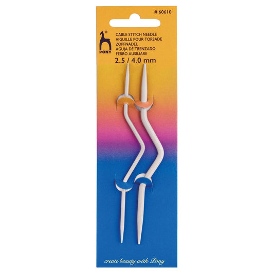 Pony Brand Knitting Cable Needles, Set of 2
