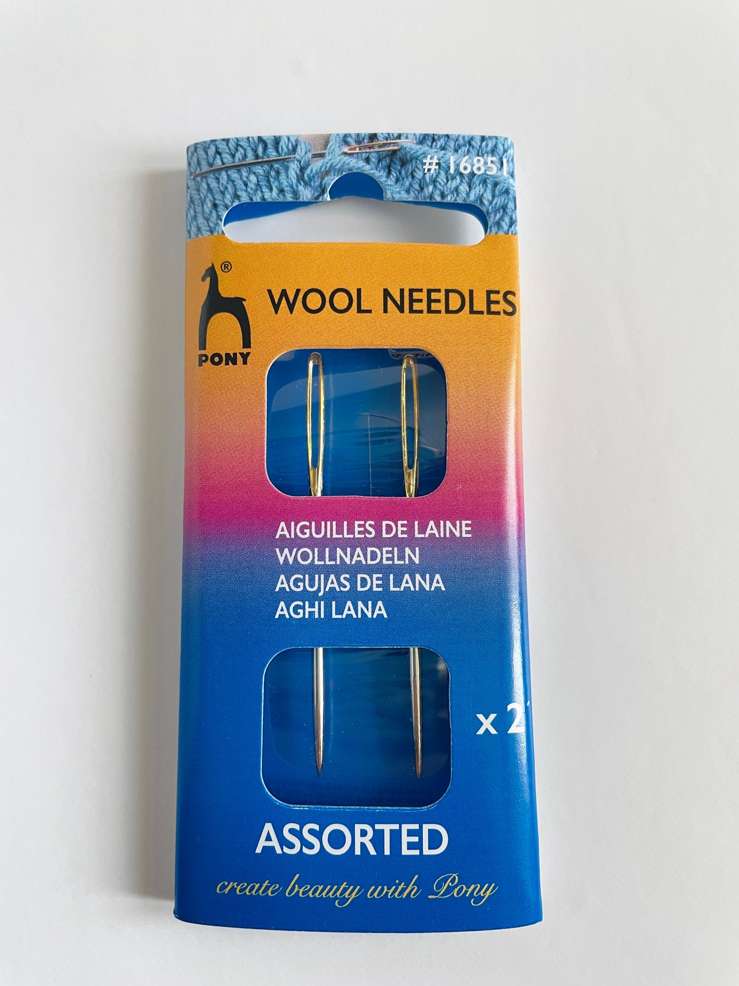 Wool sewing needles by Pony