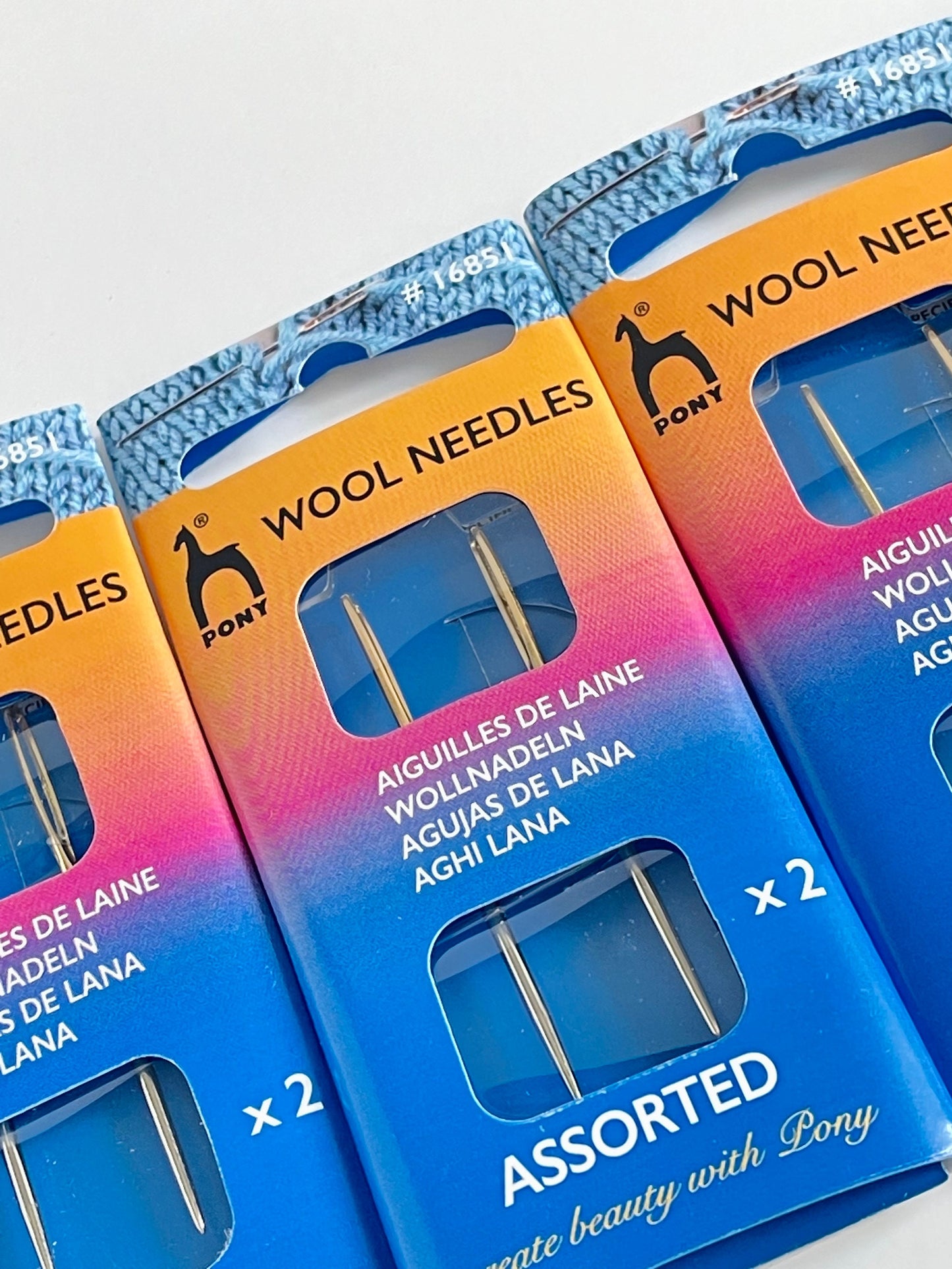 Wool sewing needles by Pony